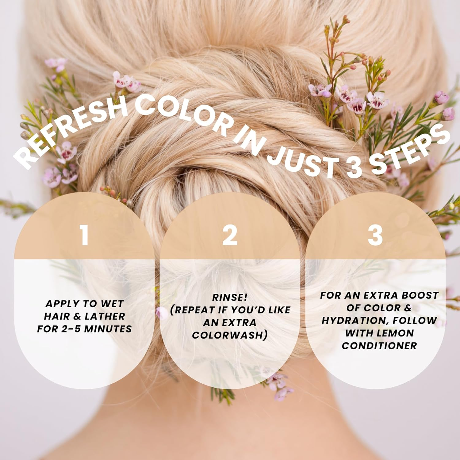 Pure BLENDS Lemon Colour Depositing Shampoo 250 Ml image number 1