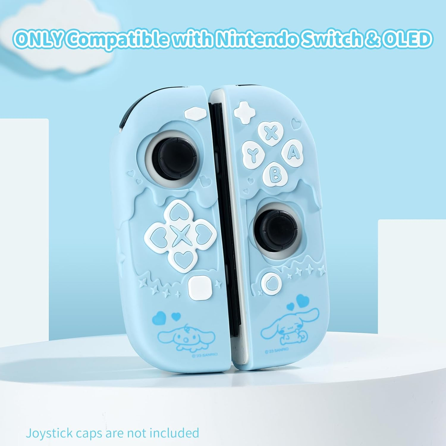 Kuitmor Protective Shell for Switch Joy Con Controller,Soft Silicone Cover Case,Anti-Scratch Protective Case for Nintendo Switch/Oled Joy Cons image number 2