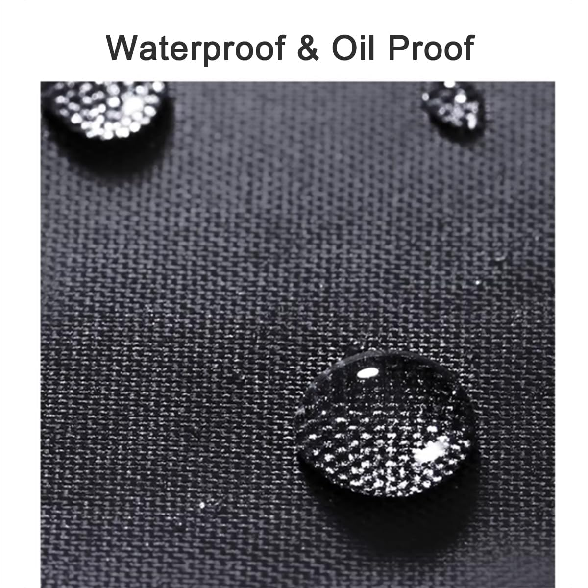 2 Pack Kitchen Cooking Aprons, Waterproof and Oil-Proof Wipe-Able Hand Apron, Chef Apron with Pockets for Women Men Black image number 3