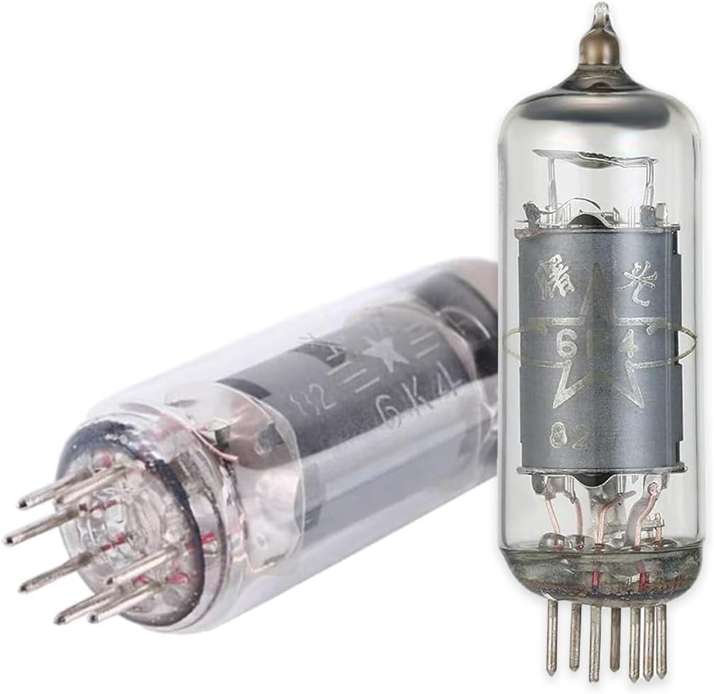 2Pcs Tubes 6K4 Electronic Tubes Valve Vacuum Tube,Replaces 7-Pin 5654/6Ak5/6Ak5W/6Zh1P/6J1/6J1P Tube Preamplifier Tubes,Amplifier DIY Preamp Vacuum Tube image number 1