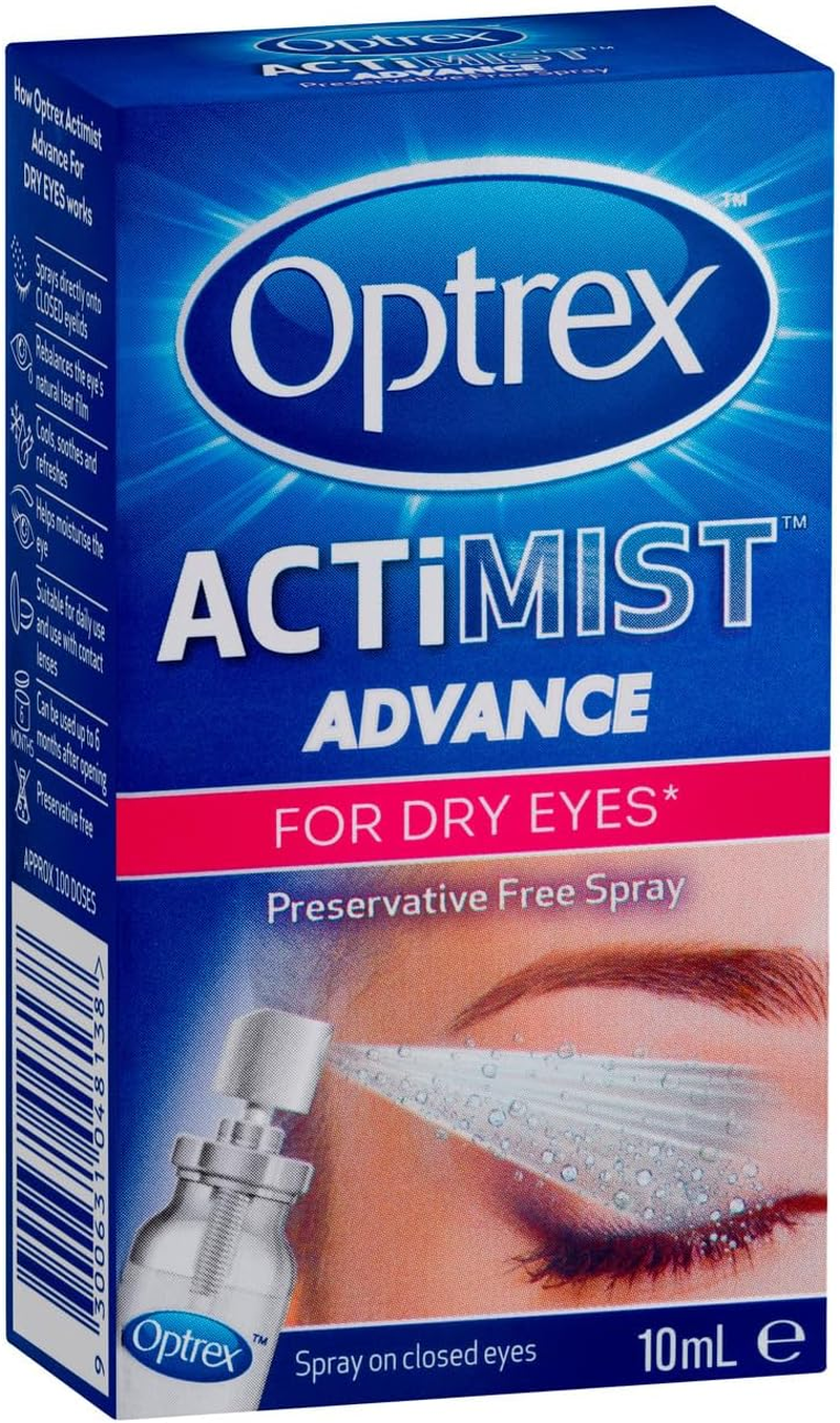 Optrex Actimist Advance Preservative Free Dry Eyes Spray 10 Ml