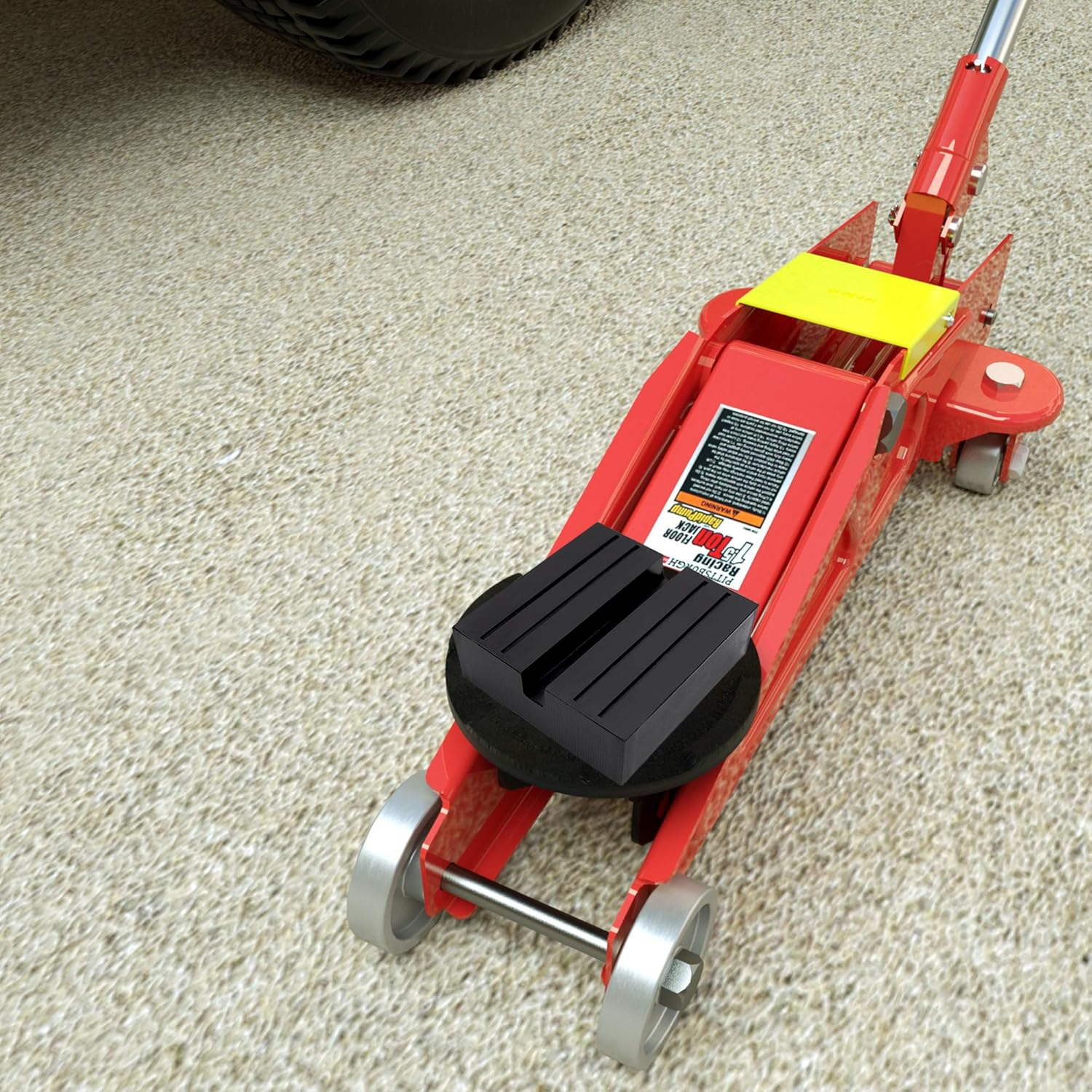 Jack Rubber Pad,Car Black Anti-Slip Rail Adapter Support Block Heavy Duty for Car Lift (4 Pack, 5#) image number 5