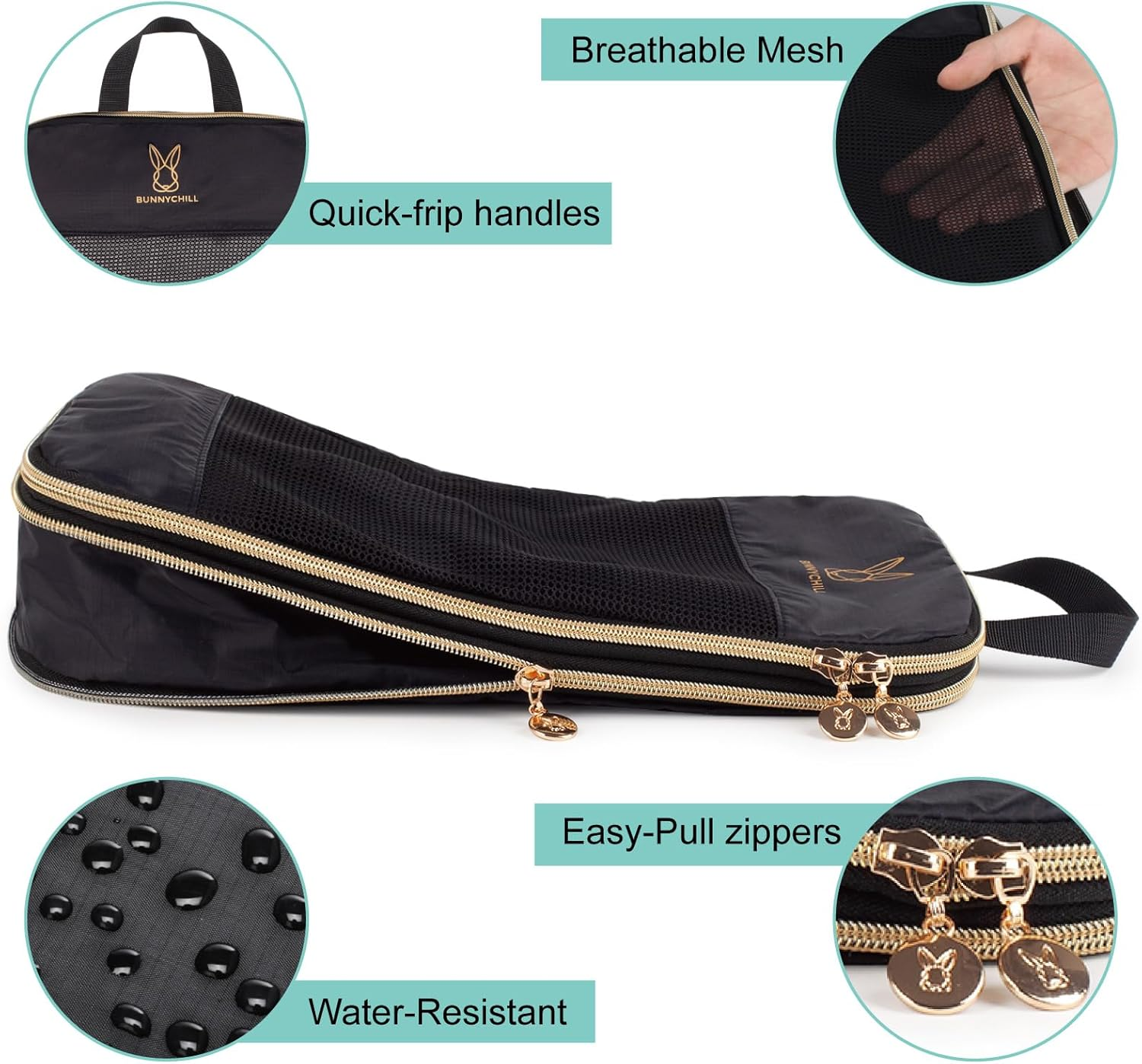 Expandable Compression Packing Cubes for Suitcases,6 Set Lightweight Compressible Travel Packing Organizer for Carry on Suitcase,Organizer Bags Set as Travel Essentials for Women image number 7