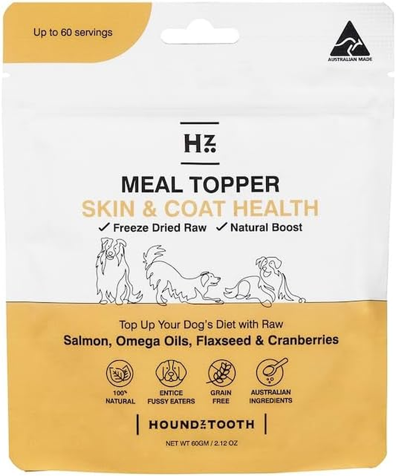 Houndztooth Meal Topper Skin & Coat Health Dog Food 60 G image number 3