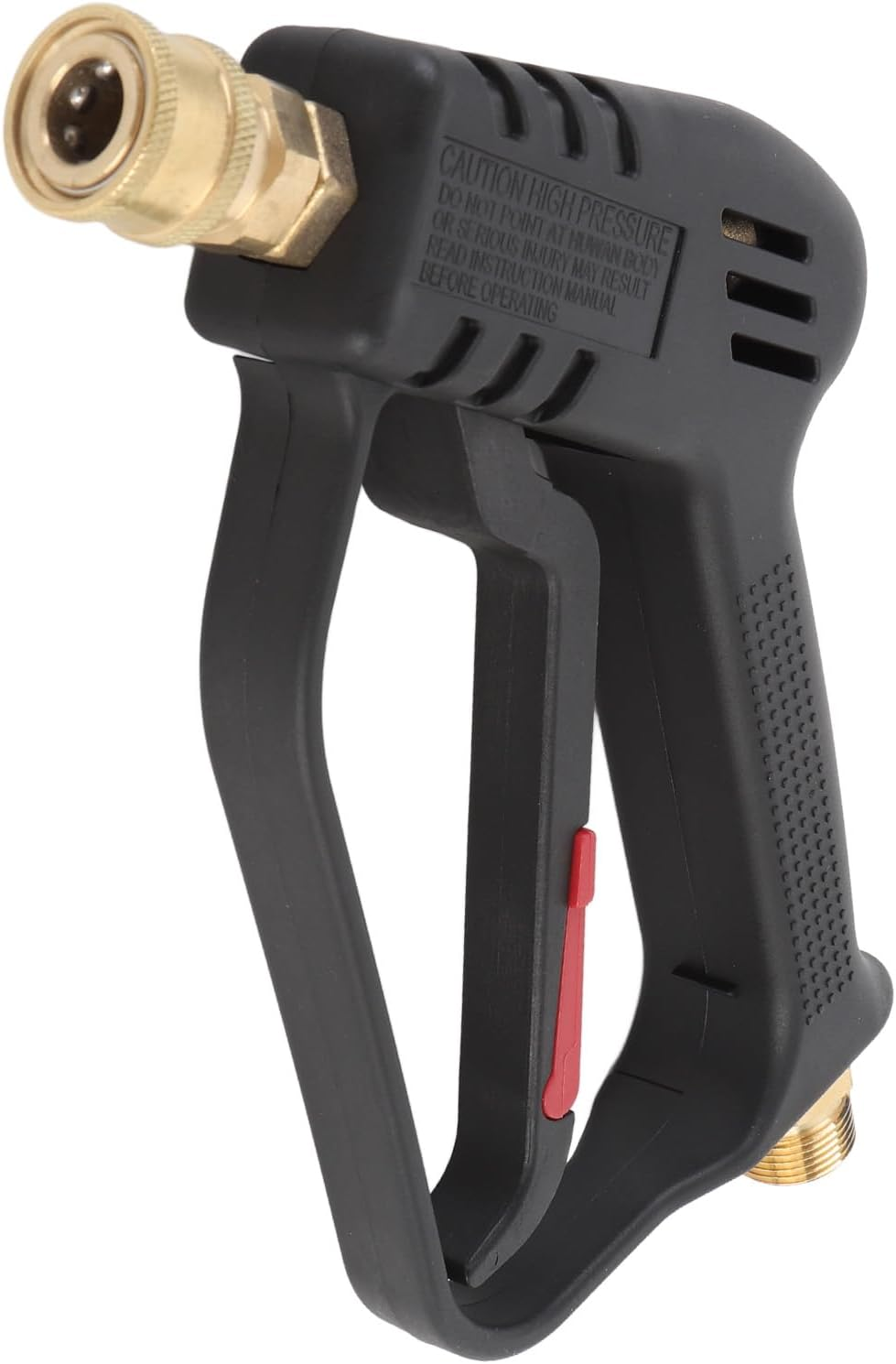 Short Pressure Washer Gun, 4000PSI 360&deg; Rotatable Swivel High Pressure Water Washer Handle, Car Washer Extension Wand Power Washer Gun for Foam Cannon and Nozzles image number 3