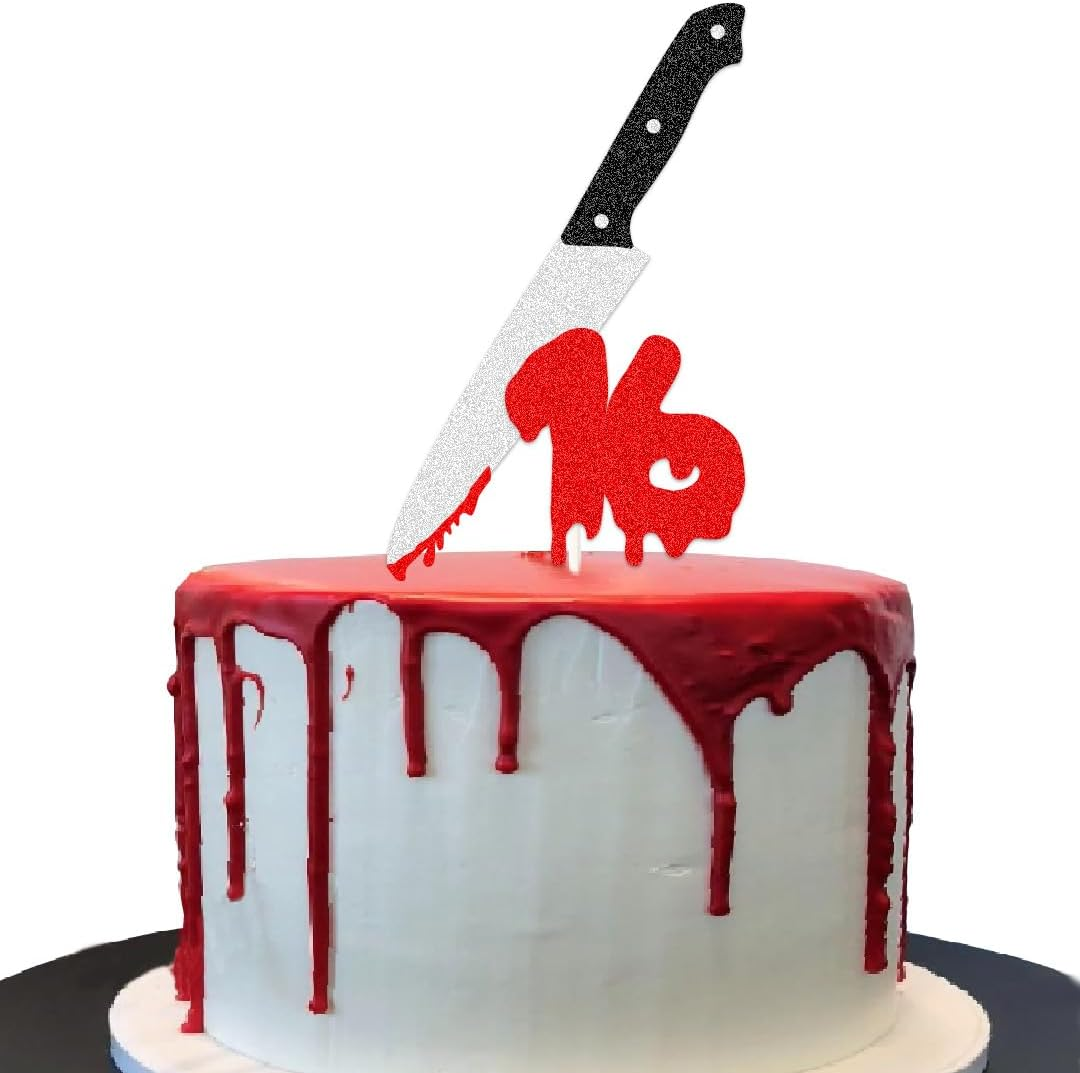 Have a Killer Birthday Party Supplies, Horror Classic Cake Topper Decorations for Halloween Horror Party Supplies Decor (16)