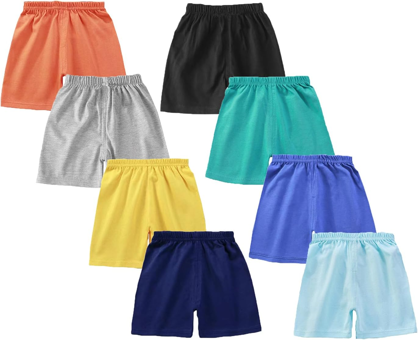 SHARELY SHEEP Toddler Baby Boy Elastic Waist Pull on Cotton Shorts for Littler Kids Boys Short Pants Summer Clothes
