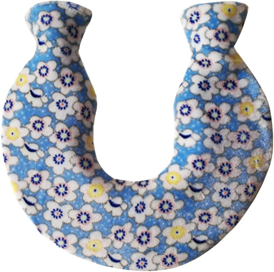 Hot Water Bottle Covers Only | U Shaped Heat Water Bags Covers | Coral Velvet Hot Water Bottles for Bed Warm Waist Warm Back, Neck, Shoulder, and Legs For