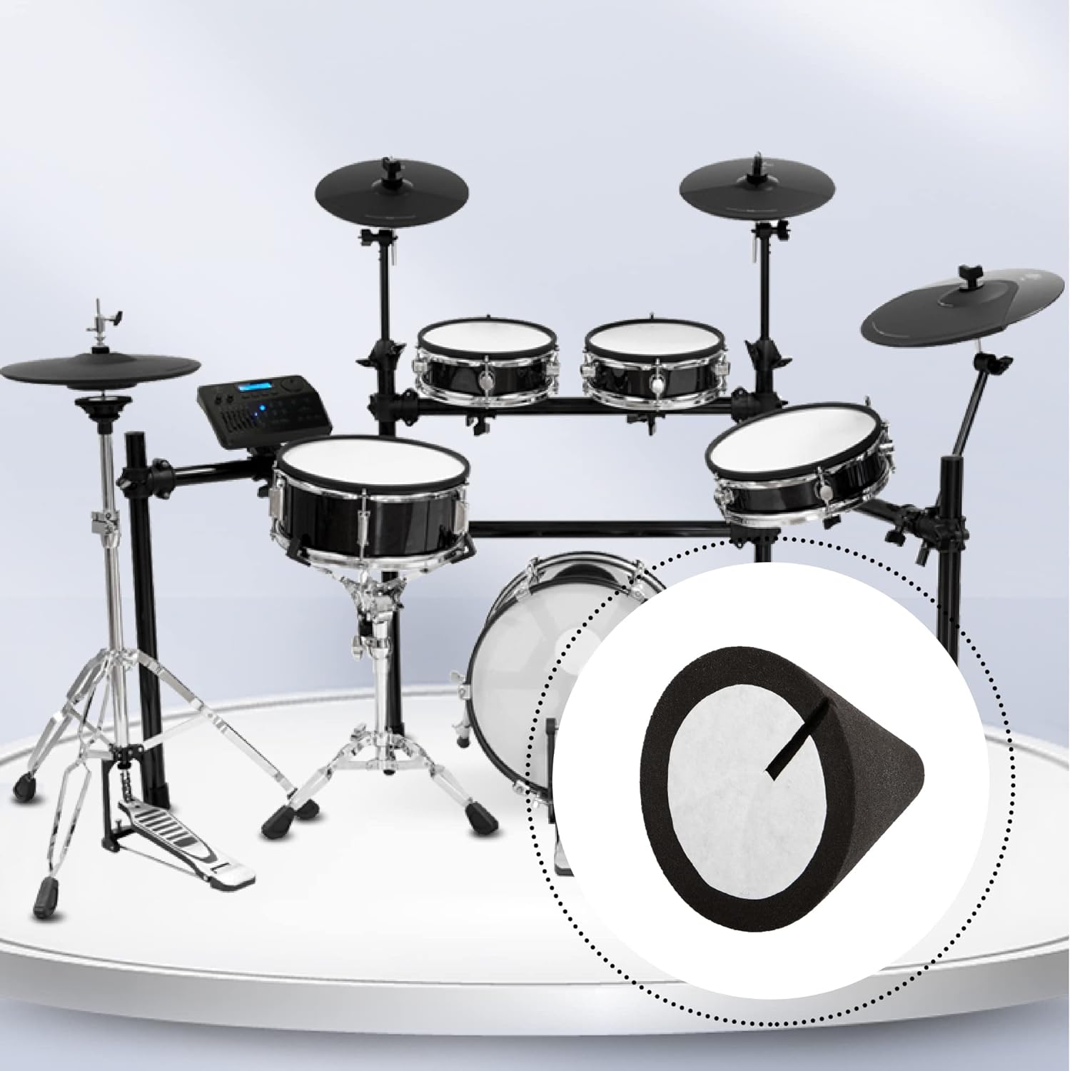 BQLZR Piezo Trigger Cone for Electronic Drum Percussion Parts 1.38X1.46Inch Pack of 5 image number 4