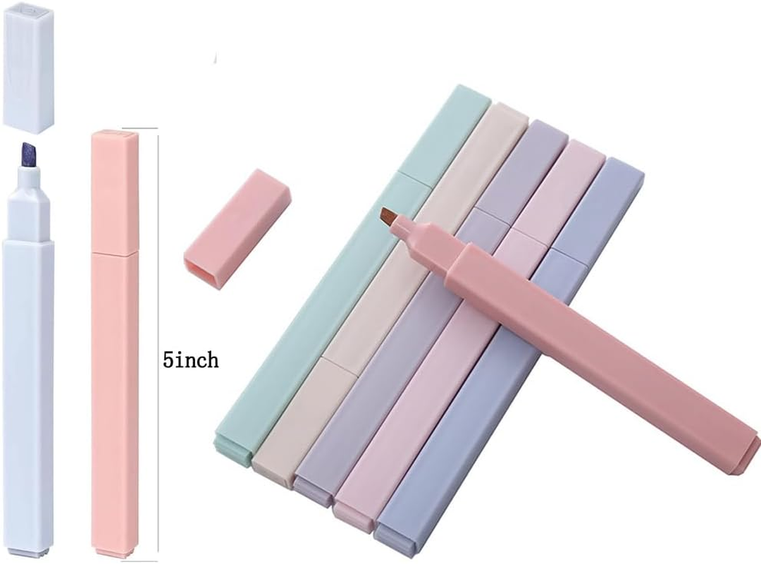 CCINEE 12 Pieces Pastel Highlighters Pen，Colorful Handbook Pen, Light Colour Marking Pen Journal for Notes School Office Supplies image number 2
