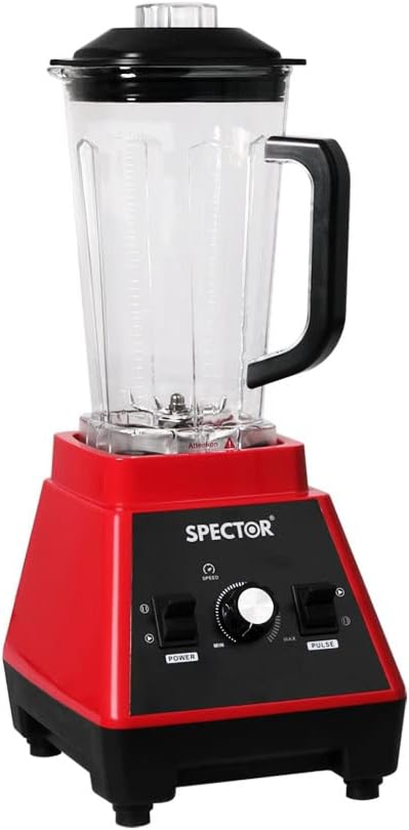 Spector 2L Commercial Blender, High Speed Mixer Food Processor, Juicer Smoothie, Ice Breaker, Ice Crush, 3 Speeds, 6 Stainlesss Teel Blades, 1600W Power Motor, Blend, Chop, Grind & Pur&eacute;e, Black