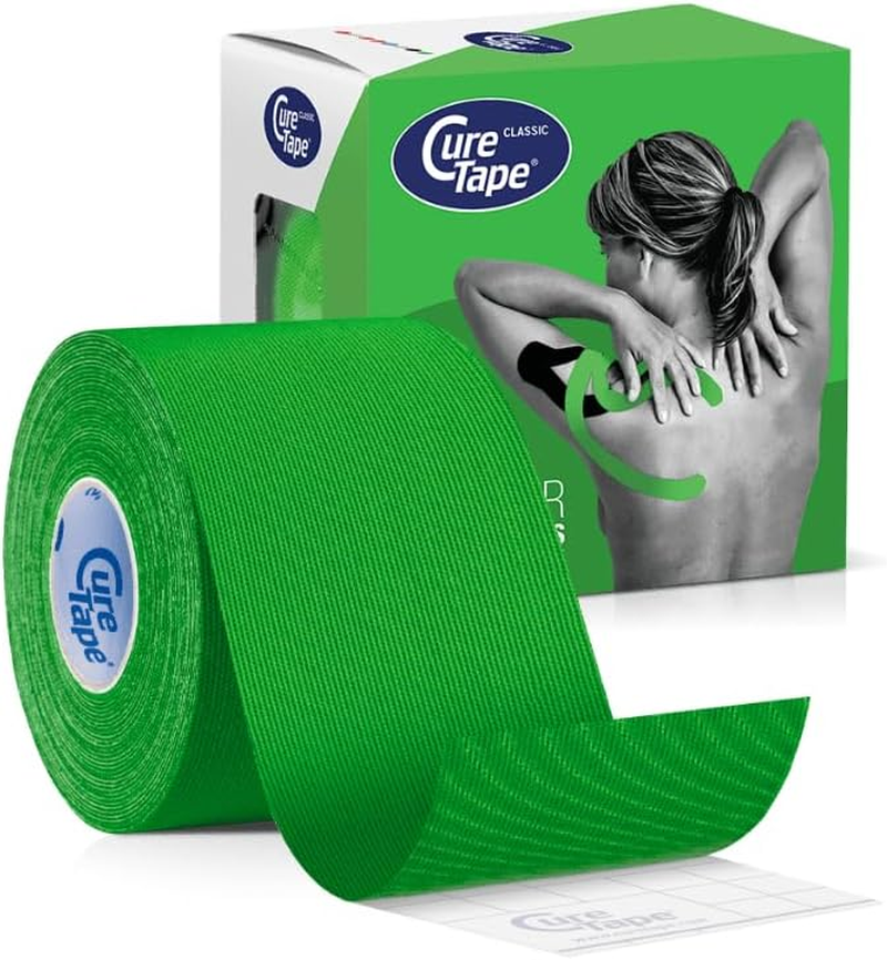Curetape Classic 5Cm | Waterproof Kinesiology Tape | Medical Kinesiology Tape | Increase Mobility & Performance | Reduce Joint Pain | Recover Faster (Yellow)