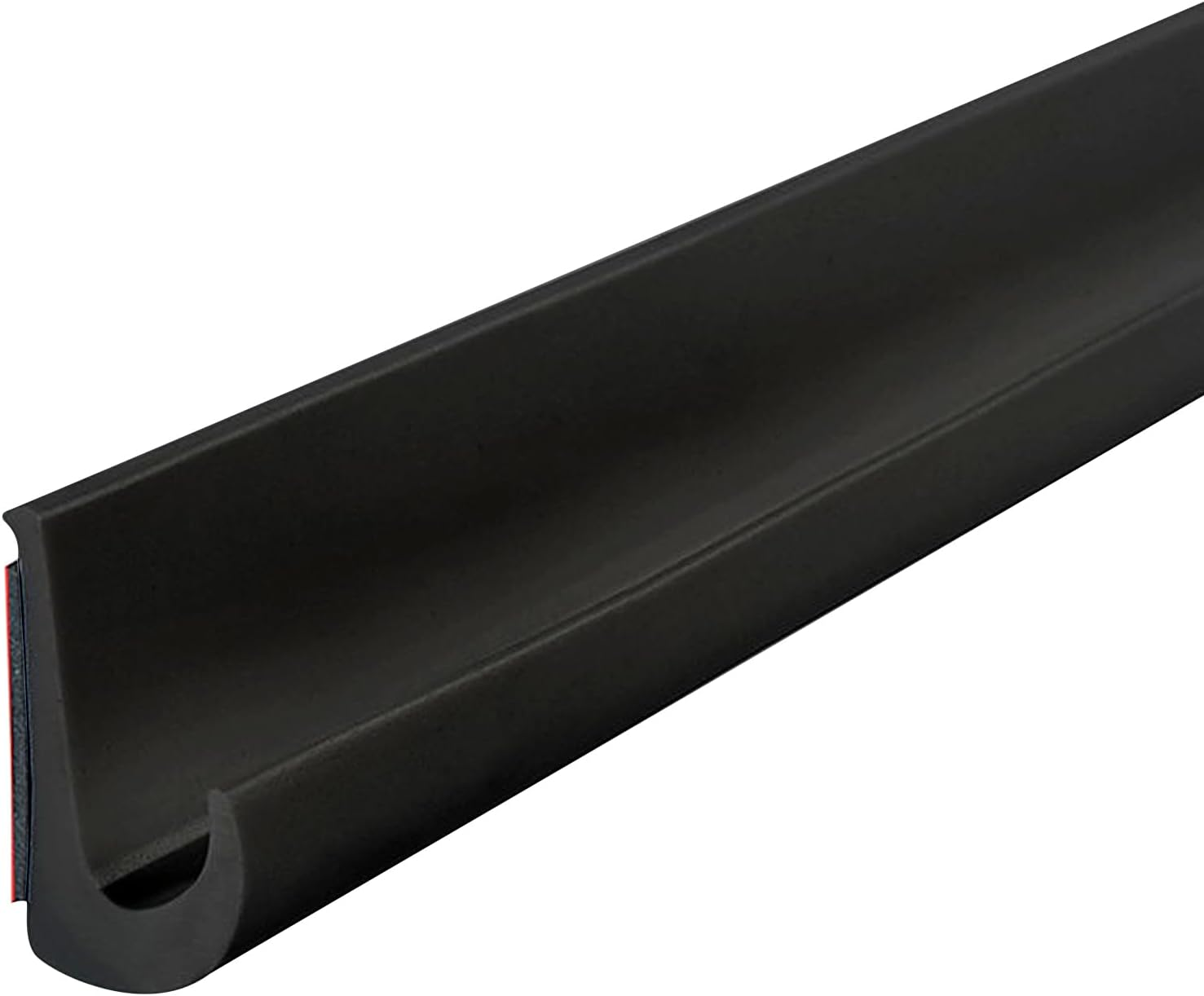 RV Rain Gutter, PVC Rain Gutter Self Adhesive, J Shape RV Rain Gutter for Motorhome Rain Gutter, Plastic Rain Gutters, Roof Rain Diversion Strip for Truck, RV, Boat, Van, Door, Car (Black, 10M)