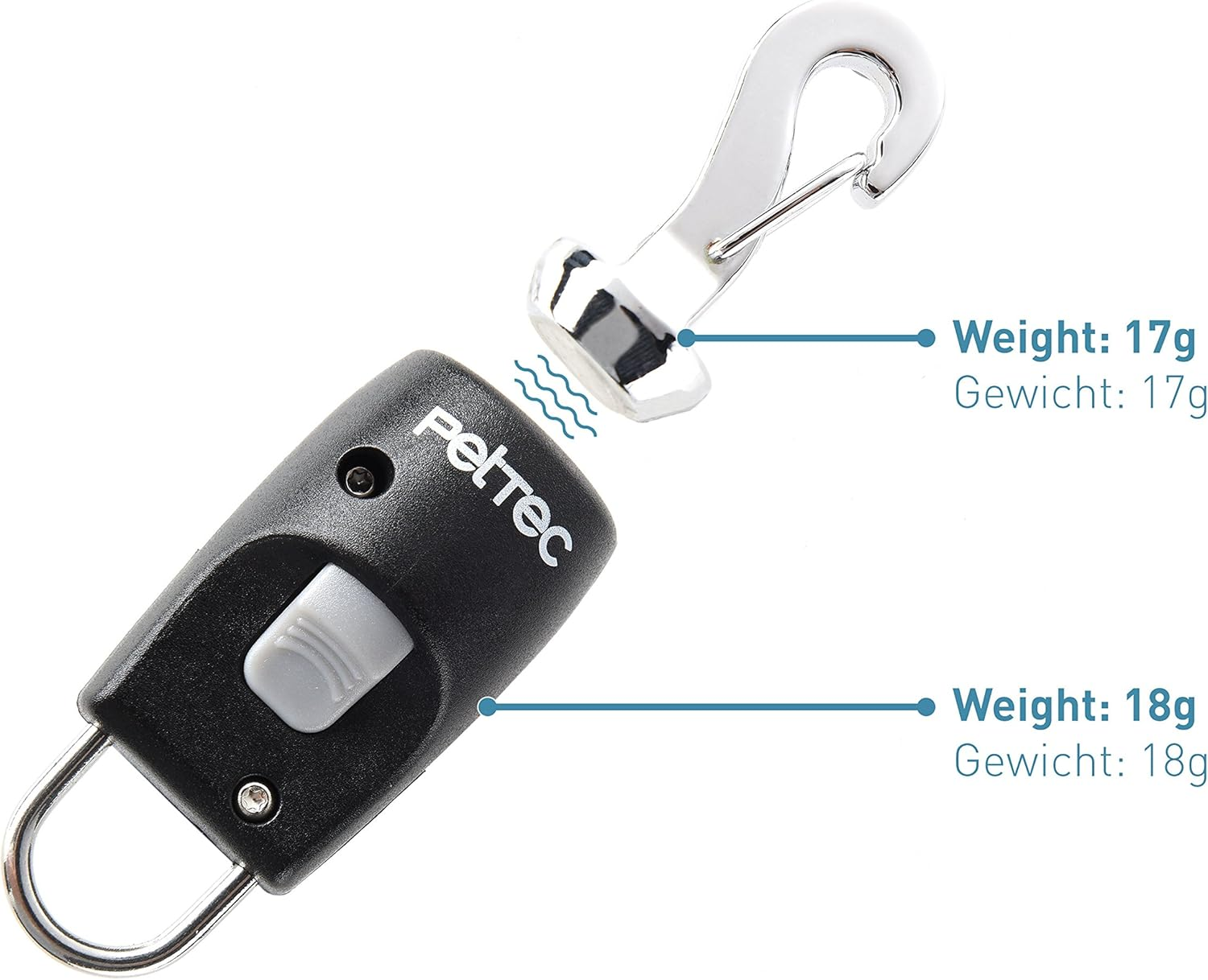 Pettec Dog&rsquo;S Leash & Collar Set in Trioflex, 2M Leash + Quick Connector, Magnetic Link for Quickly Opening and Closing the Hook on Pet&rsquo;S Lead in 1 Second, Stainless, for Dogs up to 40Kg image number 3