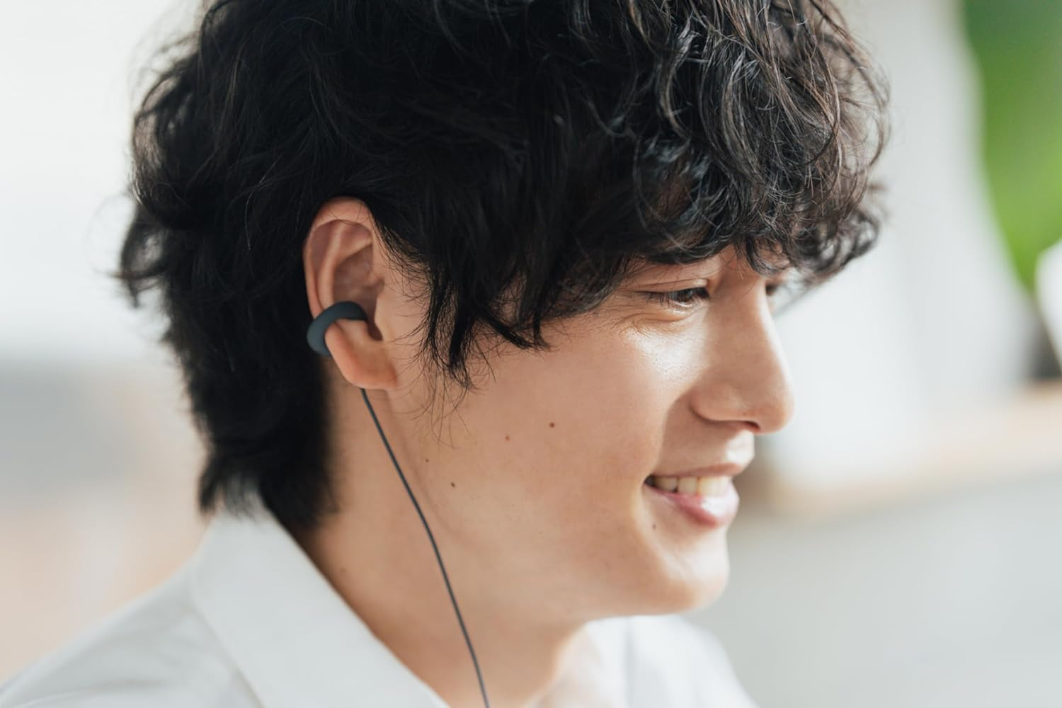 Ambie Sound Earcuffs - Open Ear Earbuds Wired Ear Clip 3.5Mm Headphones with Built-In Microphone & Easy Volume Control | Clip-On Ear Cuff Style Headset | Lightweight Silicone, Black image number 5