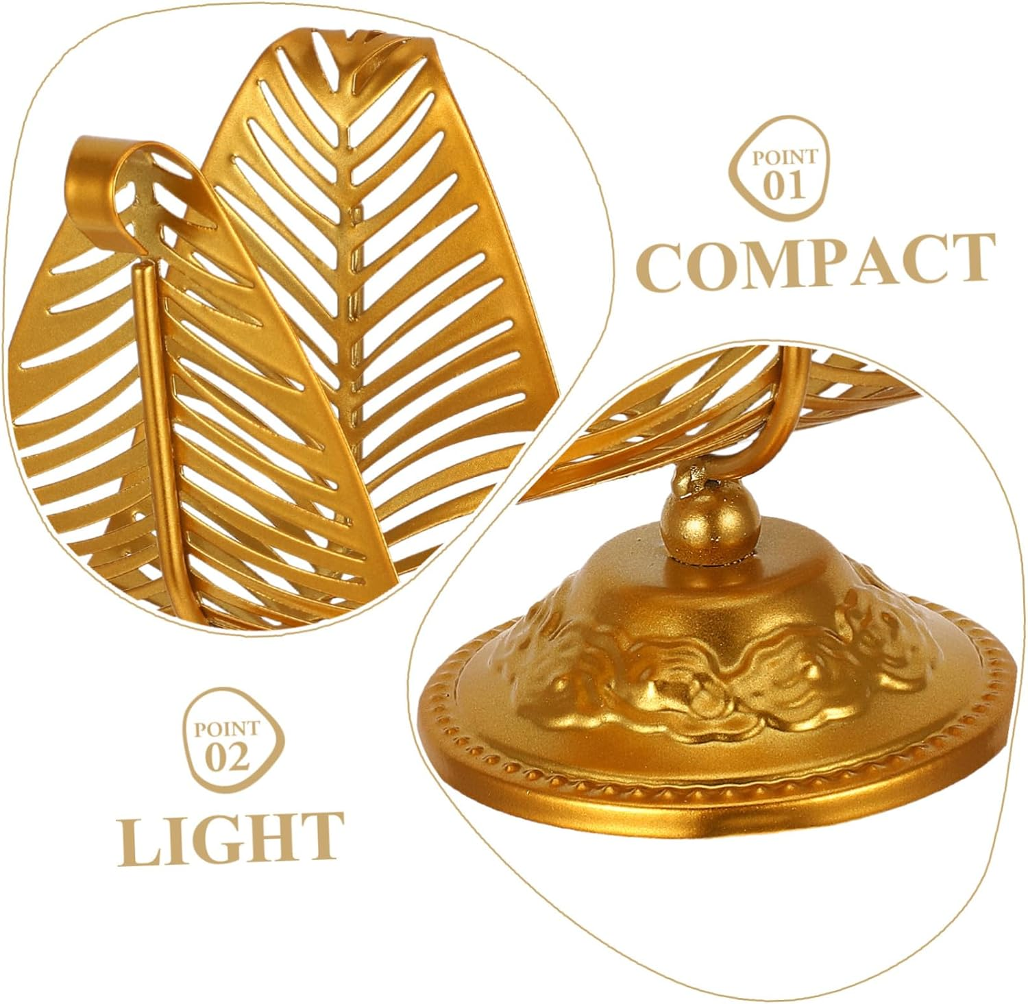 Modern Metal Napkin Holder Stand Leaf Tabletop Tissue Storage for Kitchen Napkin and Tissue Holder image number 1