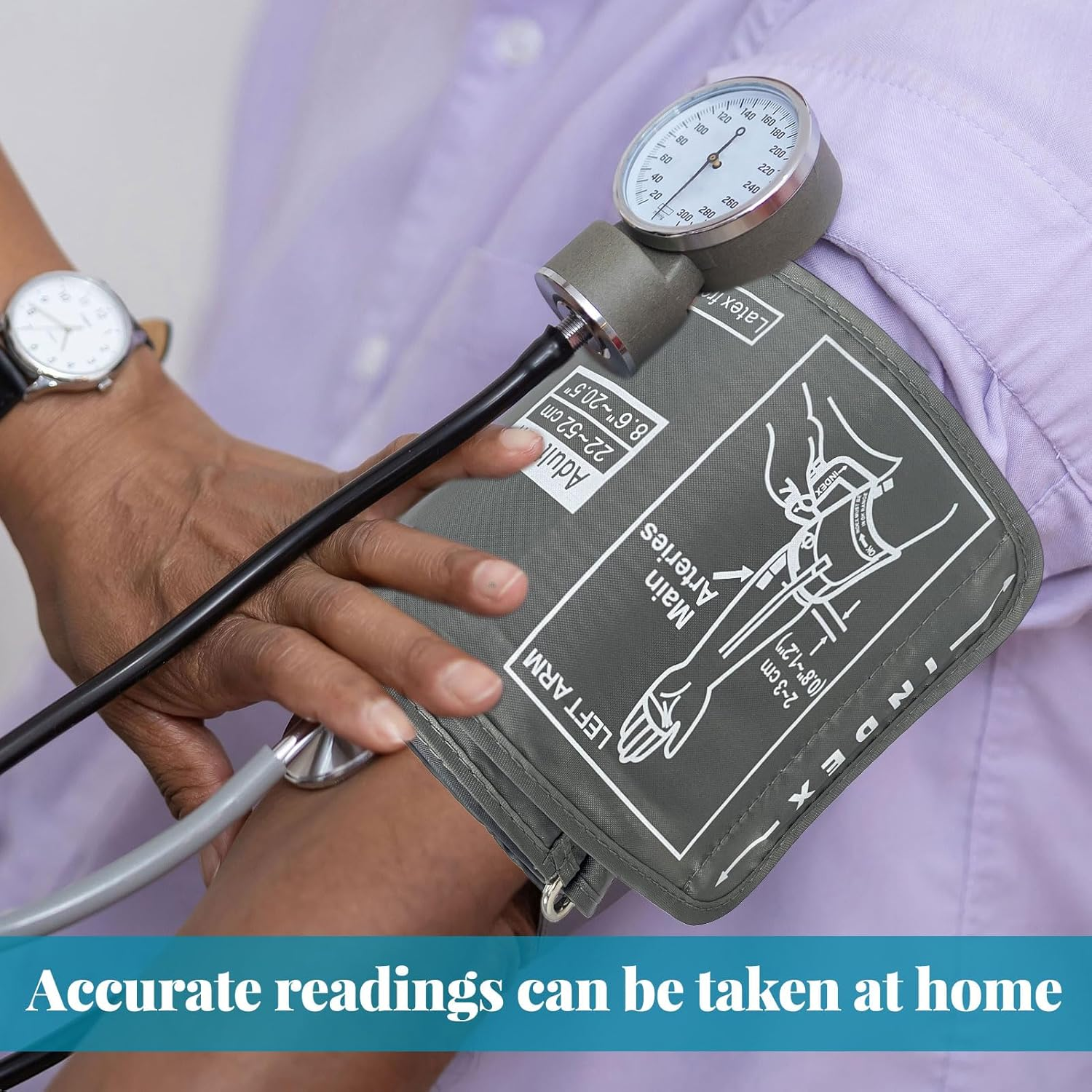 Blood Pressure Monitor Cuff, Blood Pressure Monitors Cuff, Bp Monitor Cuff, Extra Large BP Replacement Cuffs for Digital Upper, with 4.6Mm Connectors, Machine Not Included (22-52CM)