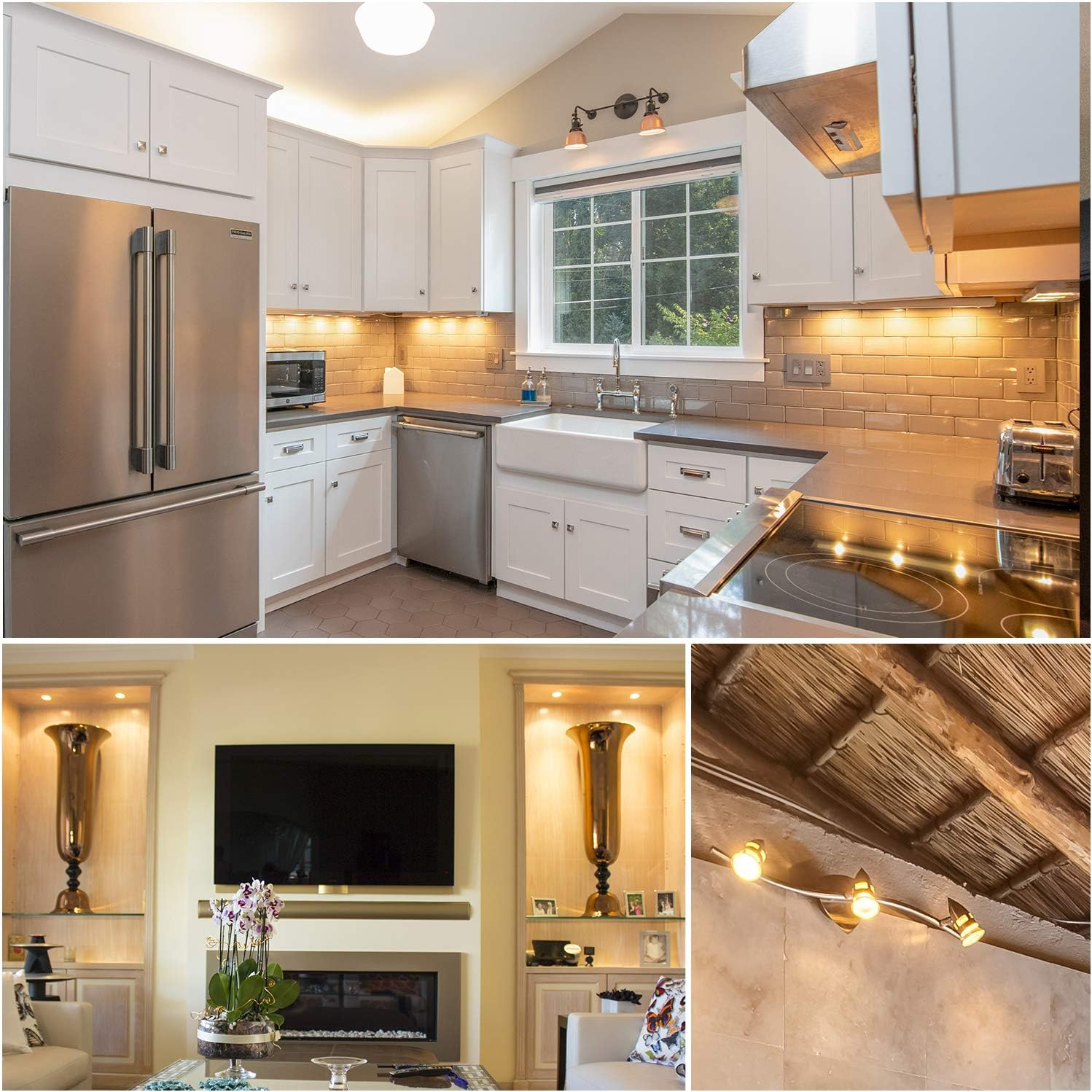 Dicuno GU10 LED Bulb, 6W 600LM, 60W Halogen Equivalent, Warm White 3000K, MR16 Spotlight Bulbs, AC100-240V, Non-Dimmable, Energy Saving, 6-Pack image number 6