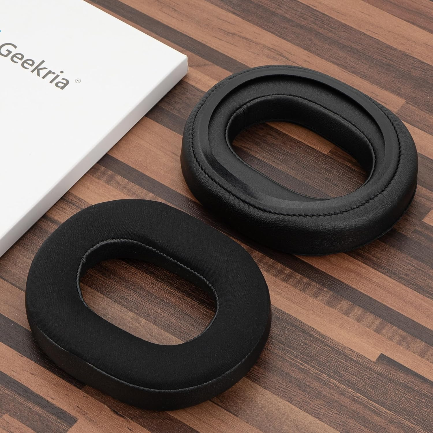 Geekria Sport Cooling-Gel Replacement Ear Pads for Razer Blackshark V3 Wireless/ V3X (Do Not Fit V3 Pro) Headphones Ear Cushions, Repair Parts (Black) image number 3