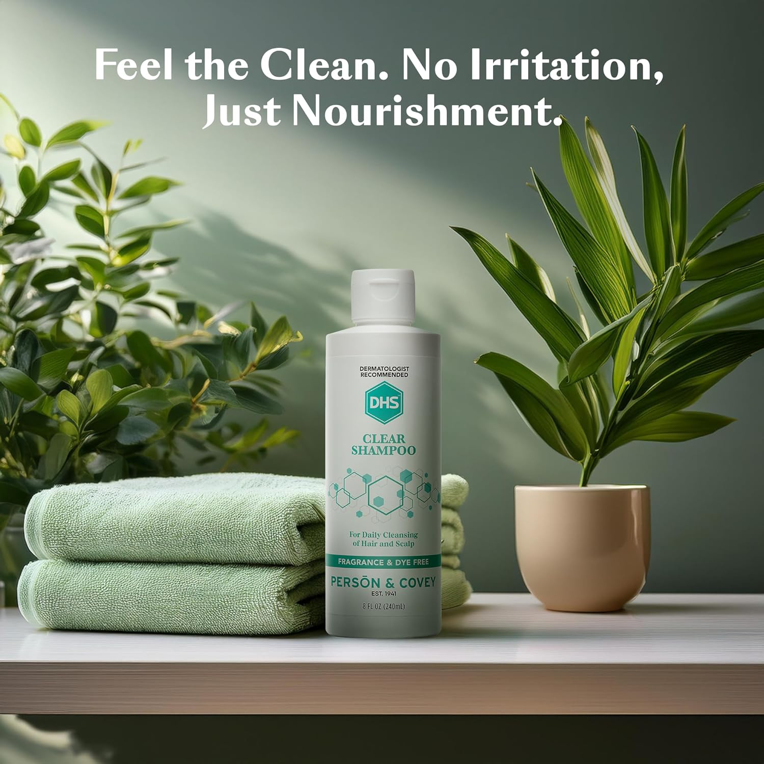 DHS Clear Shampoo Fragrance Free 8 Oz