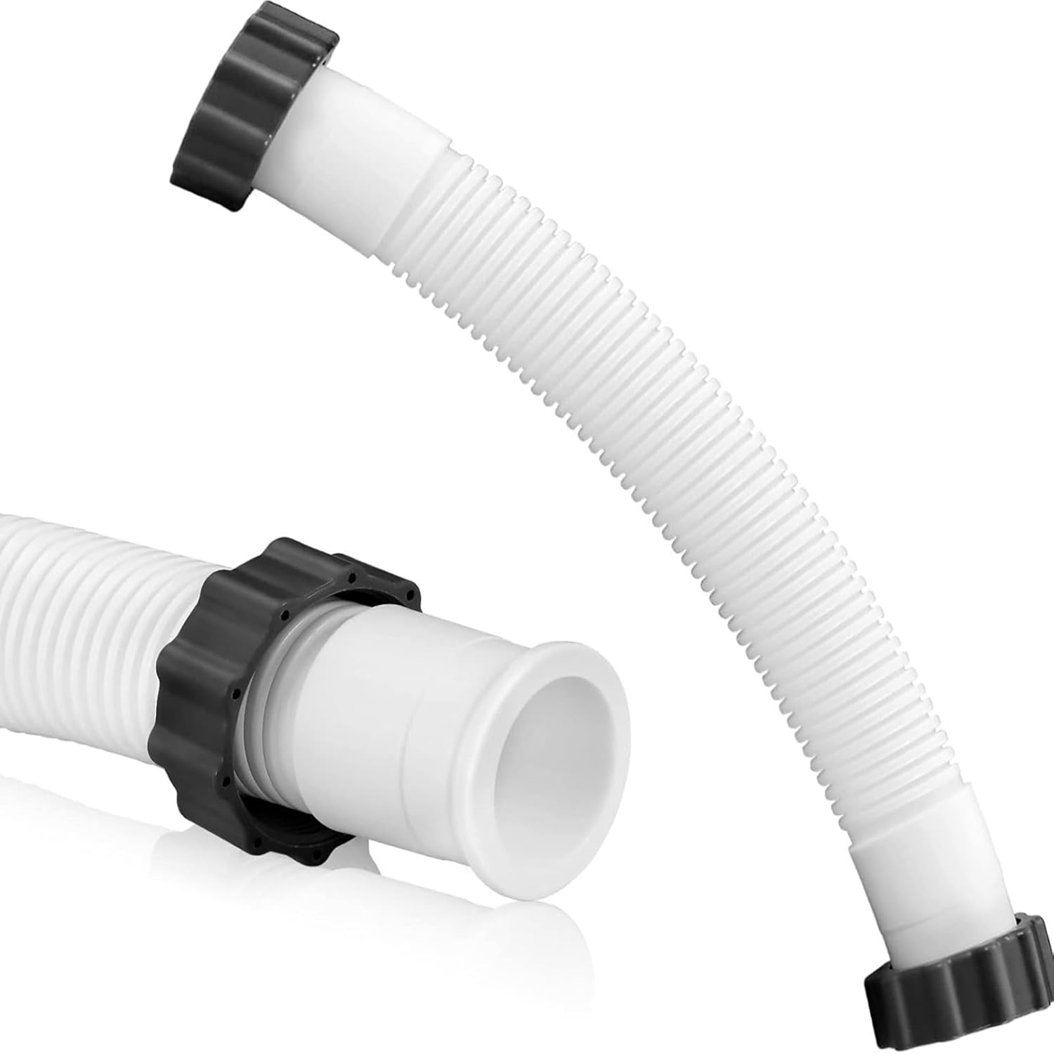 16" Pool Pump Replacement Hose,1.5" Diameter Pool Sand Filter Pump Hose Compatible with Intex Pool Sand Filter Pumps & Saltwater Systems,Pool Pump Replacement Hose for above Ground Pools image number 1