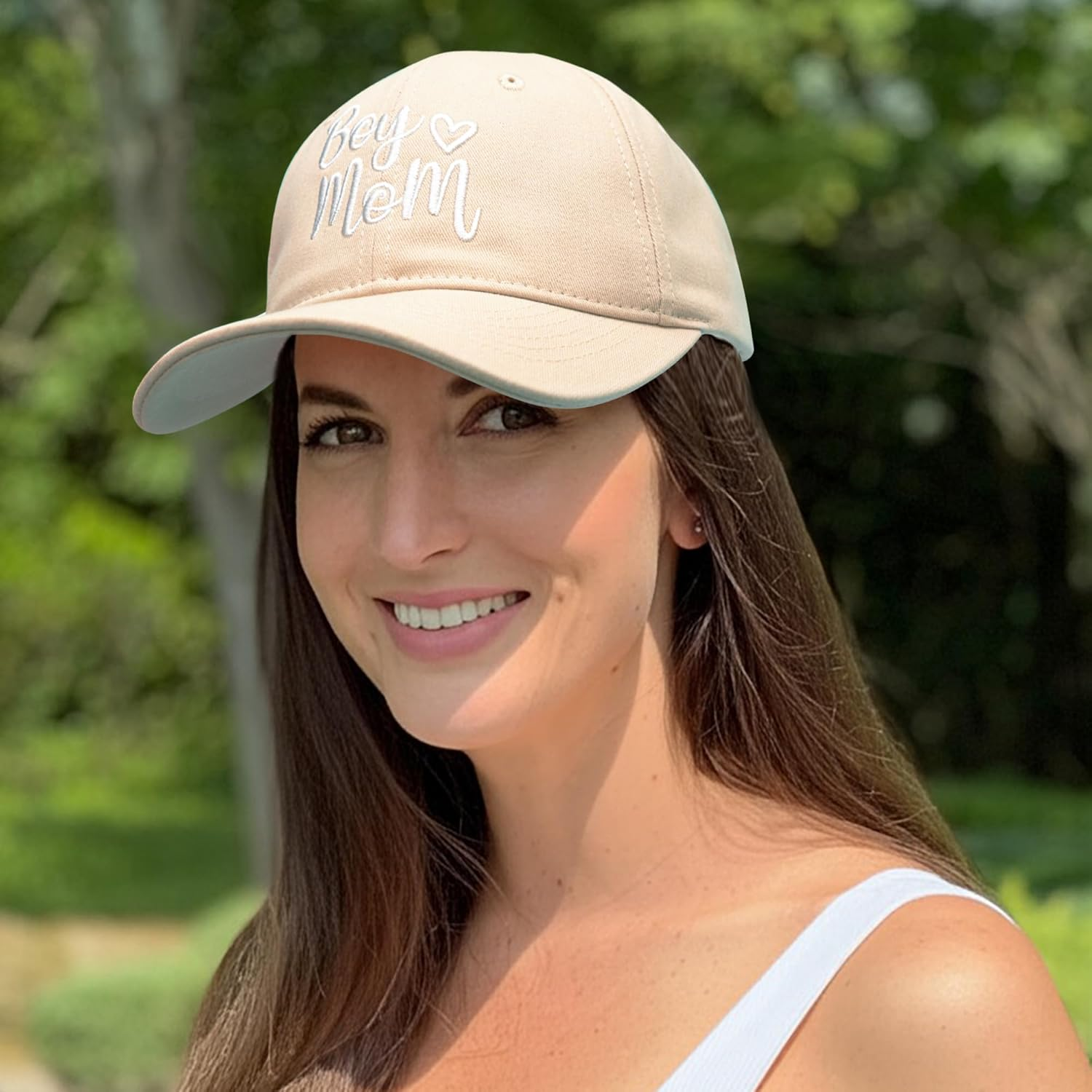 KOLWOVEN Boy Mom Embroidered Hat, Adjustable Cotton Baseball Cap for Proud Moms, Gift for Mother&rsquo;S Day or Everyday Wear image number 4