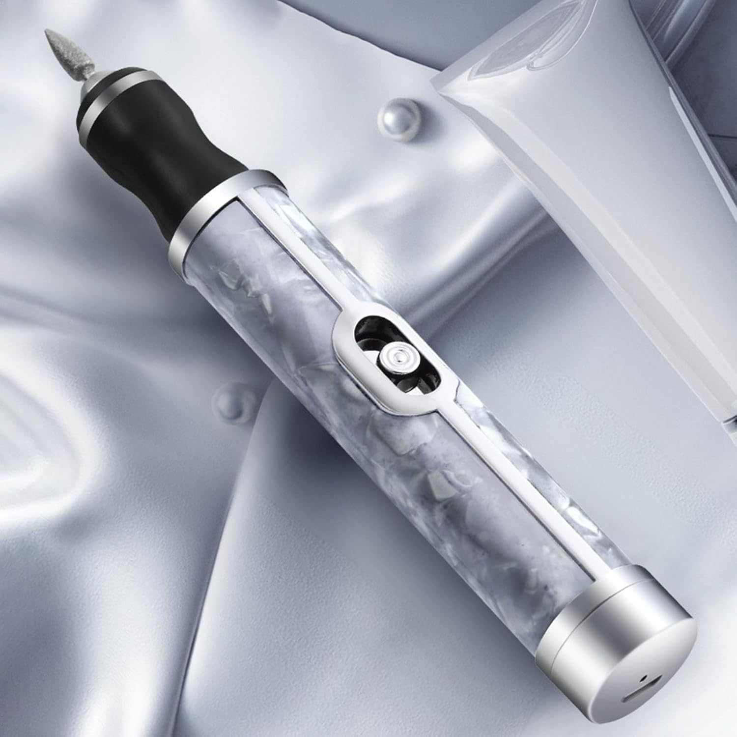 Acunny Nail Drill Kit Nail Drill Electric Nail Drill 20000Rpm Nail File Machine Professional Rechargeable Manicure Accessories USB Pedicure Tool for Nail Art - Grey image number 2