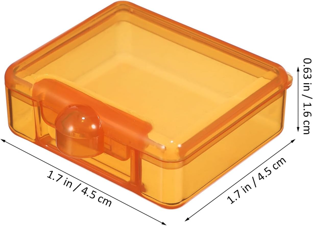 GLEAVI Small Pill Box, 8 Pcs Square Pill Case Cute Pill Organizer Daily Single Pill Containers Travel Medicine Storage Container for Tablets Fish Oils (8 Colors) image number 6