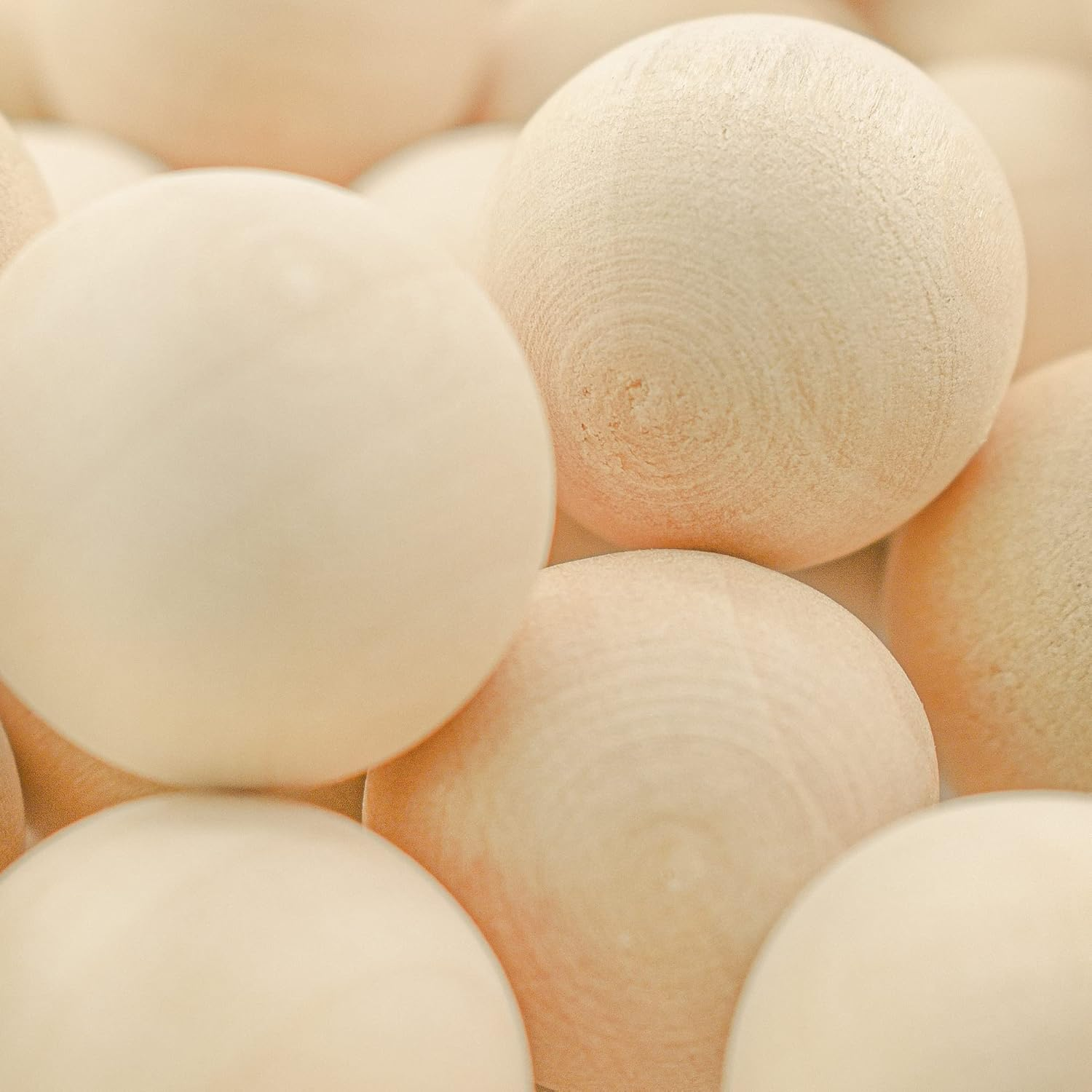 Enkrio 100Pcs Unfinished Wooden Balls 3/4Inch round Wooden Balls Small Craft Wood Balls for Home DIY Crafts image number 6