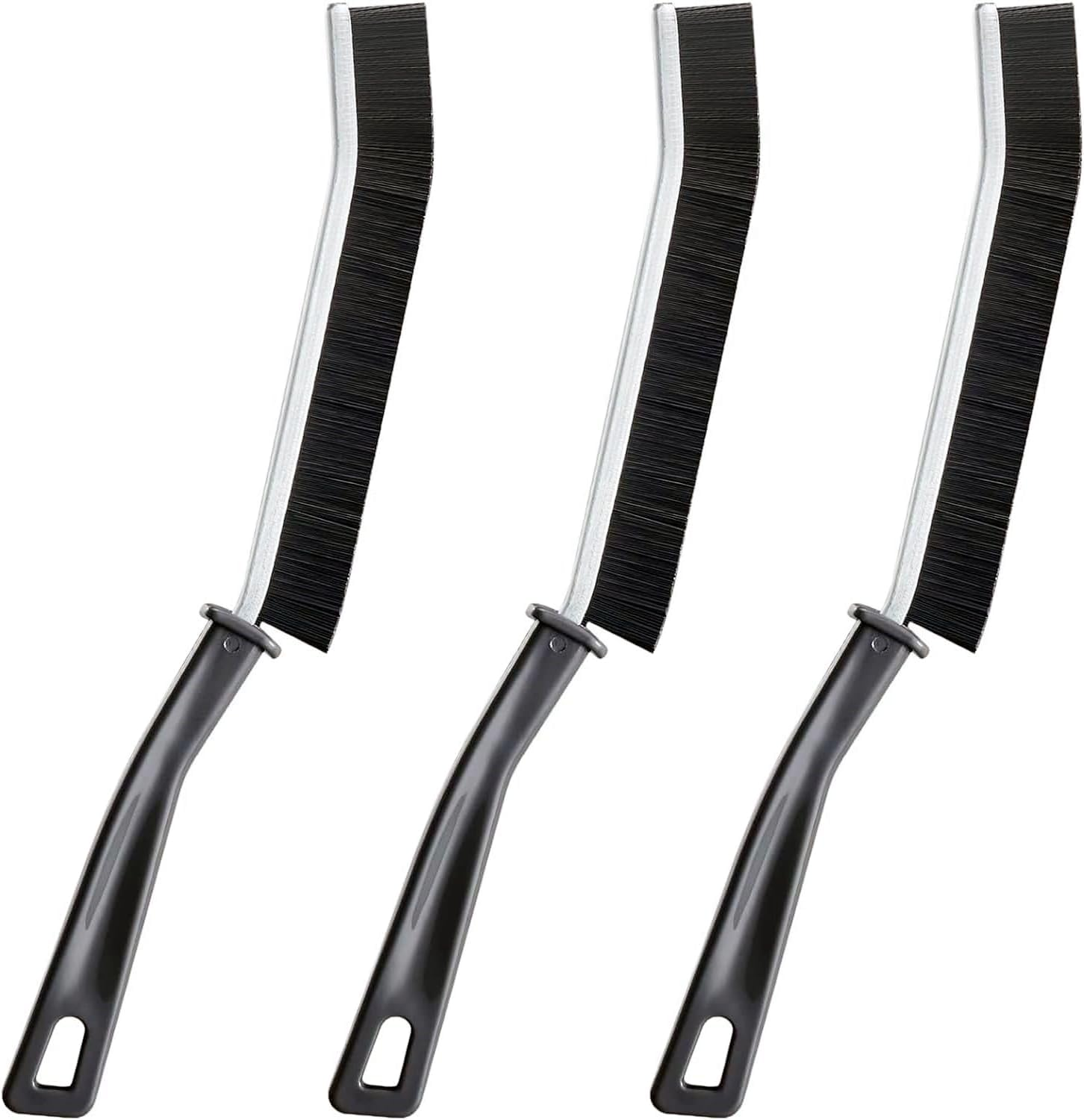 3 Pack Toilet Brush Set - Hard Bristle Cleaning Brush for Bathroom & Kitchen - Versatile Scrub Brush for Ceramic Tiles, Glass, Flooring - Essential Cleaning Tools for Every Home image number 4