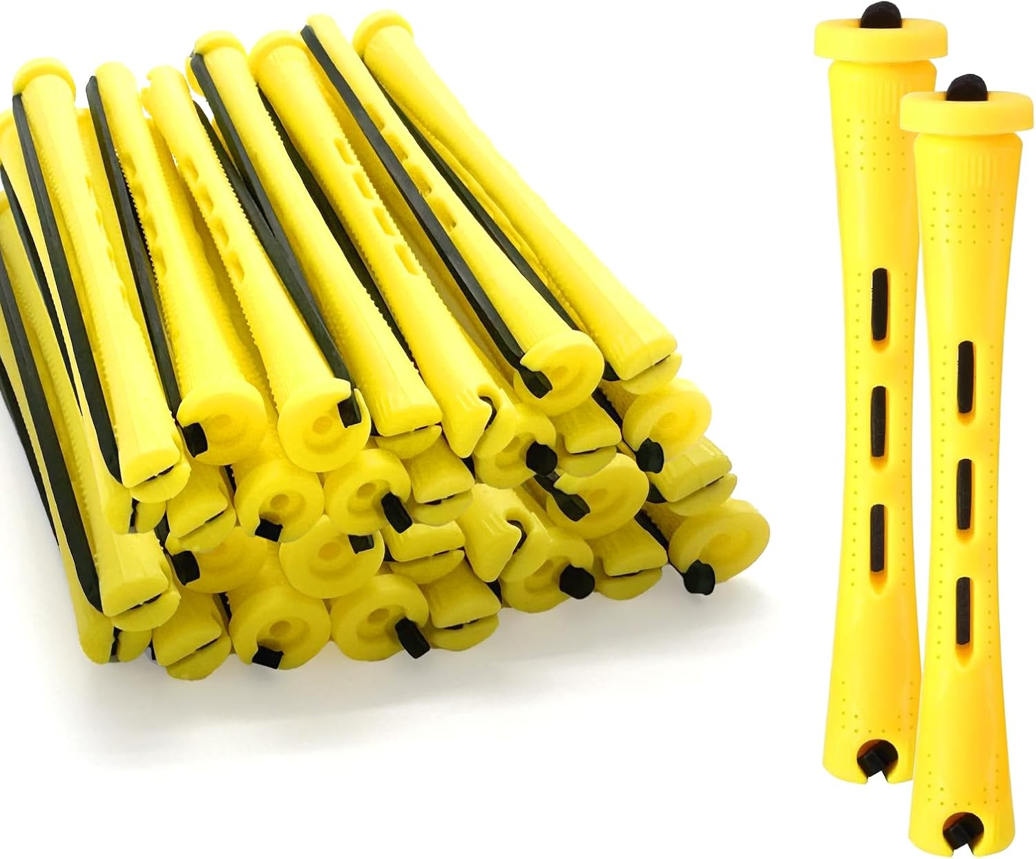 BUOKSLLY Pack of 60 Hair Rollers, Papilots, Perm Set, Complete, Curler Small, 0.28 Inch Hair Roller for Long, Medium Length and Short Hair image number 3