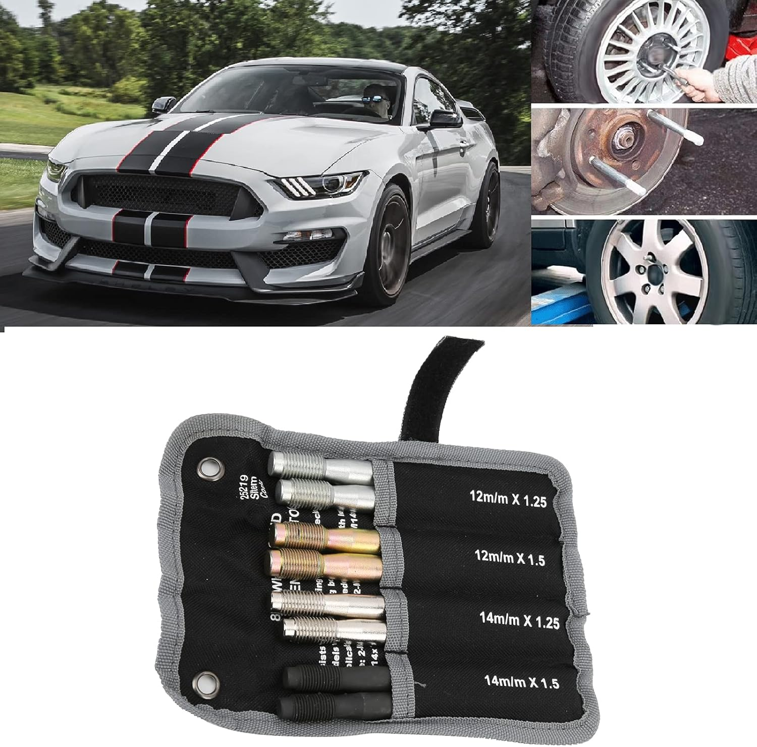 Wheel Stud Alignment Pin, 8Pcs Steel Alloy Anticorrosion Rustproof Wheel Hub Balancing Pin for Cars