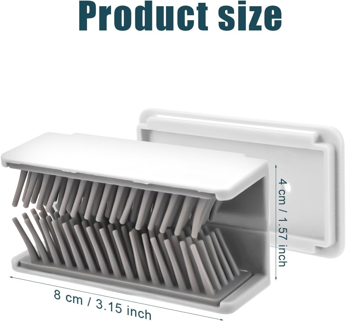 Shower Hair Catcher, Not Dirty Hands, Silicone Hair Collector, Wall Mounted Hair Catcher for Bath, Hair Trap for Wall (White)