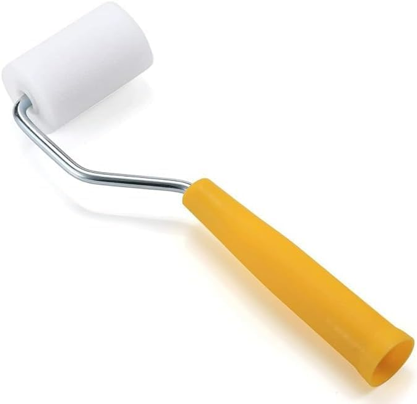 6Pcs 2 Inch Small Paint Roller Set,Foam Paint Roller Kit,Washable Reusable Touch up Paint Roller for Walls Door,Cabinets,Deck Railing Painting