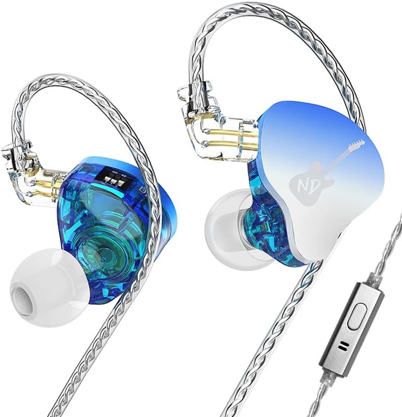 Hifi Kingdom DD3 10Mm Dual Cavity Dynamic Driver In-Ear Monitor MIC Blue ND Earphones image number 6