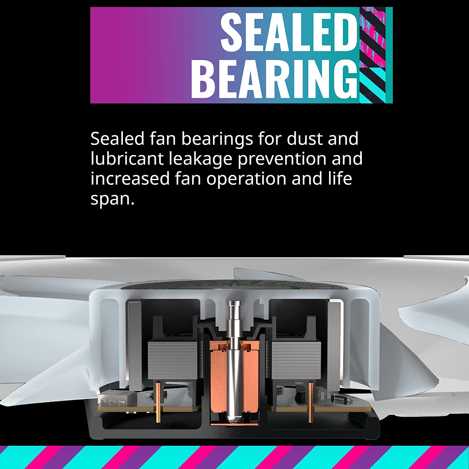 Cooler Master Masterfan MF120 Halo White Fan, Duo-Ring ARGB Customizable Lighting, 120Mm PWM Static Pressure, ARGB Header Extender for PC Case, Liquid and Air Cooler (MFX-B2DW-18NPA-R1)