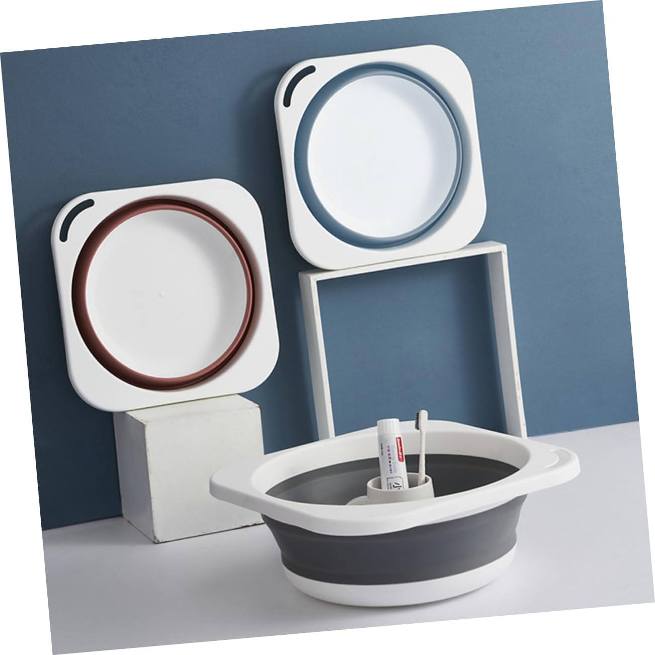 BAZEITFLOW Multi-Use Portable Basin Wash Basin for Care Cleaning and Outdoor Use Space-Saving Design for Camping Kitchen and More image number 6