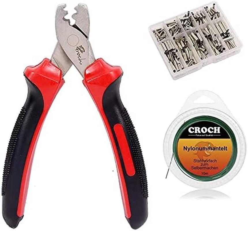 Hand Crimper Tools Stainless Steel Fishing Pliers Braid Cutters Fish Holder Hook Remover image number 6