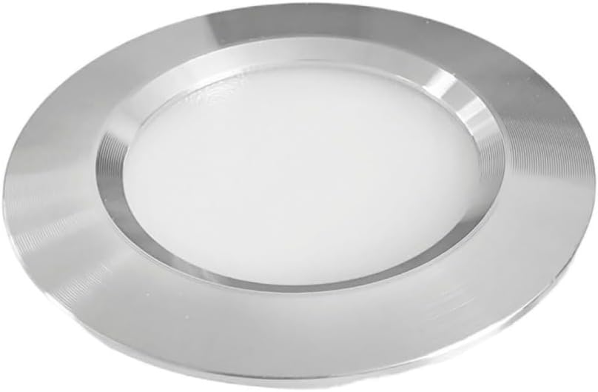 Marvix LED 12V 24V Spot Lights Dimmable 6000K Cool White Pack of 4 Caravan Campervan Motorhome Boat Chrome Recessed Downlights