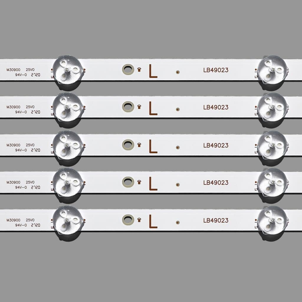 10Pcs/Set LED Backlight Strip Fit for Philips 49" TV TT4906F LB49023 LB49021 V1_00 49PUS7503 49PUS6162 49PUS6412 49PUS6803 TPT490U2
