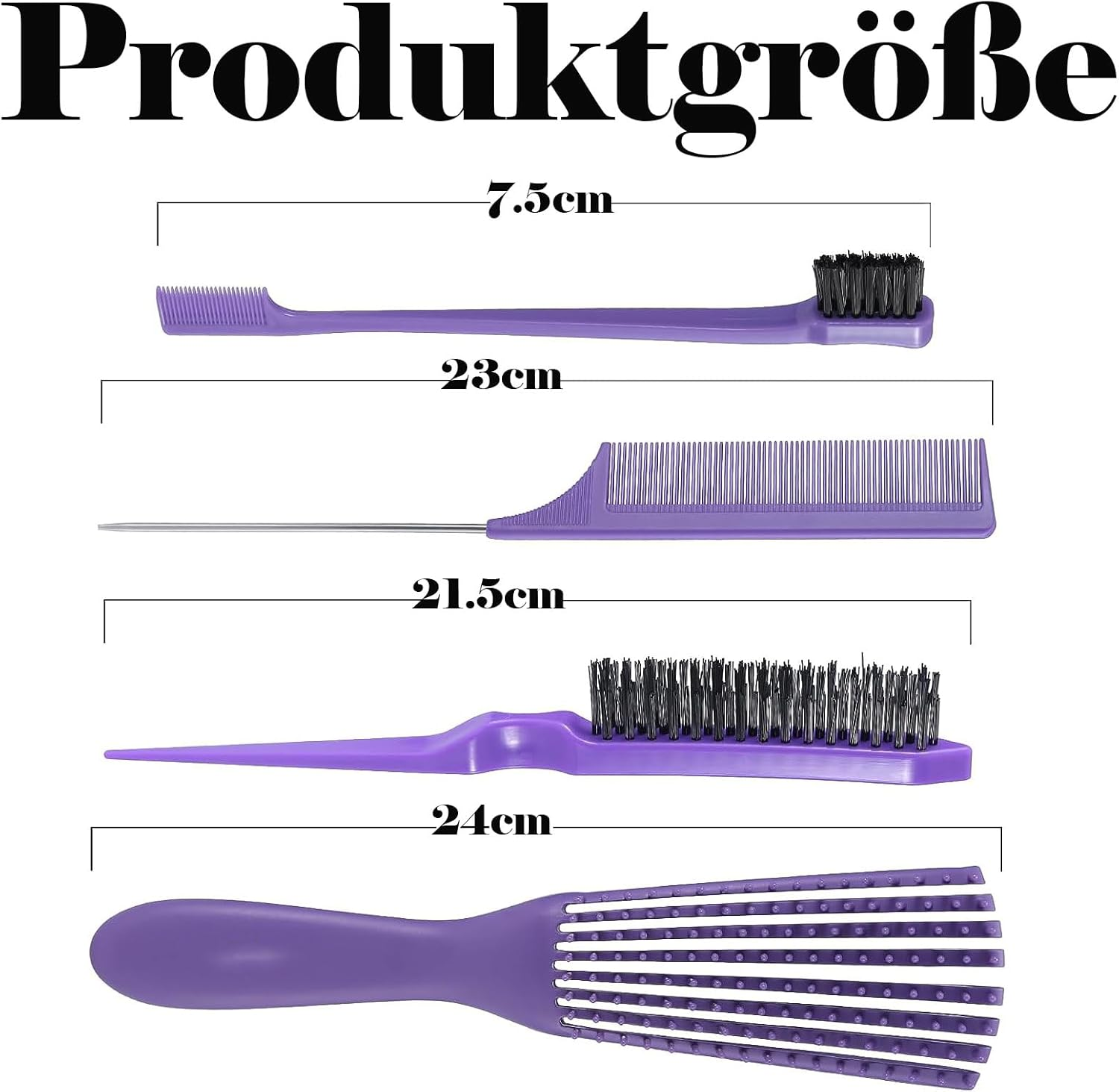 Curly Hair Product, Detangling Brush for Natural Hair for Afro Hair 3A to 4C Kinky, Wavy, Curly Hair, Detangler Easy with Wet/Dry, Improving Hair Texture (Purple) image number 6