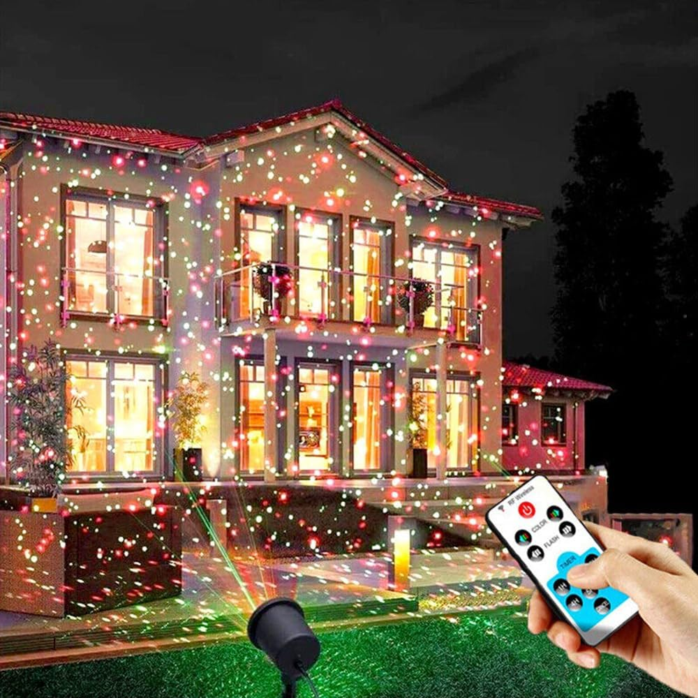 Christmas Projector Lights Outdoor, Waterproof Christmas Decorations Holiday Projector for Xmas Garden Party Gift image number 6