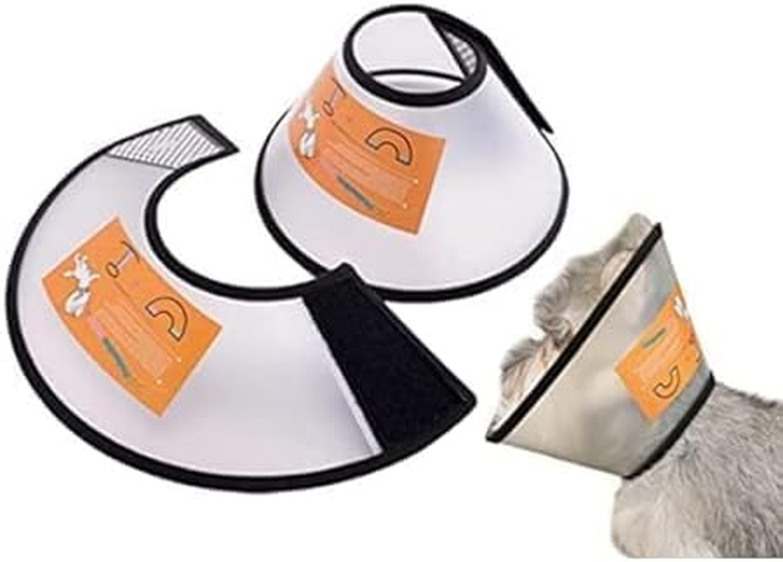 Adjustable Pet Cone Dog Cone Collar Protective Collars Anti-Bite Lick Wound Cone Healing for Small Dogs (White, 4) image number 1