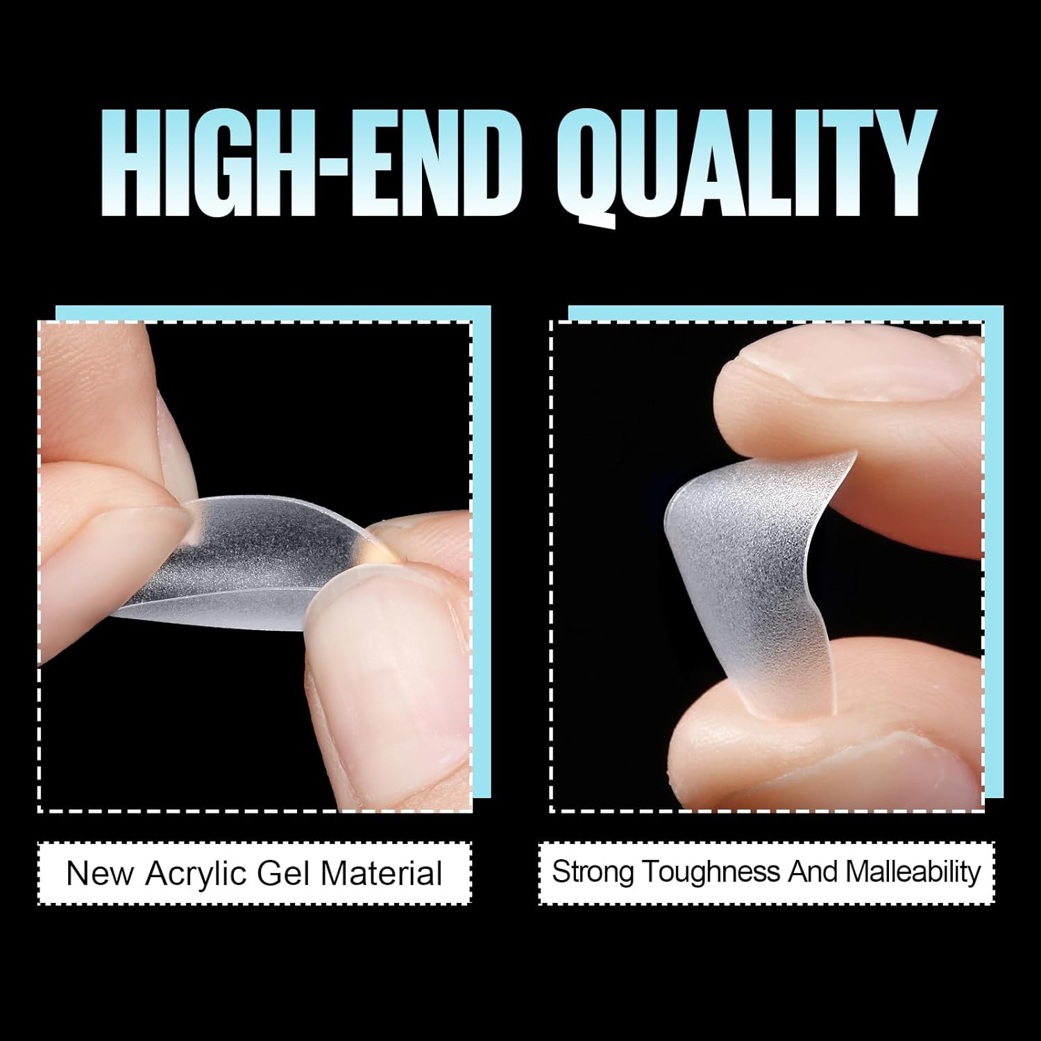 TOMICCA Short Coffin Gel Nail Tips, Full Cover Short Nail Tips, 360Pcs Soft Coffin Nails Matte Fake False Acrylic Press on Nail Home DIY Nail Salon 15 Sizes image number 4