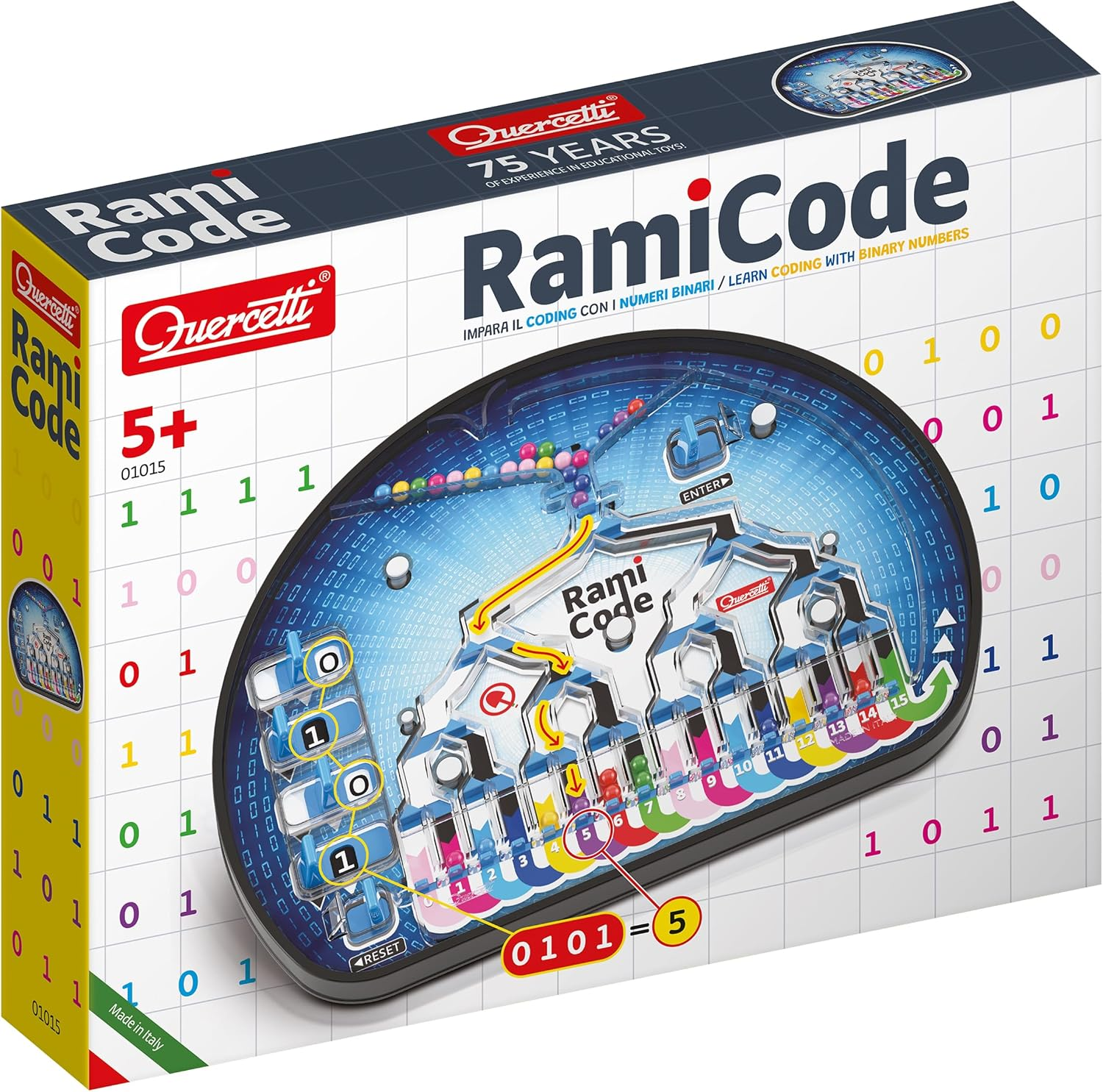 Quercetti - Rami Code - Toy for Learning Early Coding Skills for Kids Ages 4 and Up