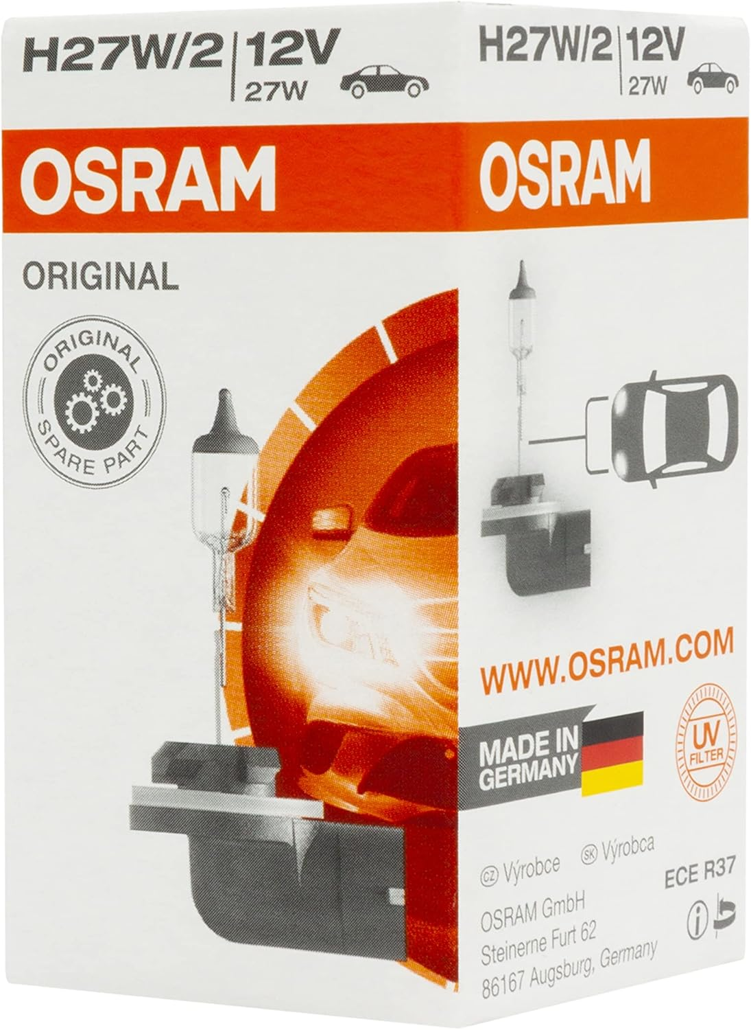 Osram 12 V H27/2 Halogen Globe Headlight Lamp