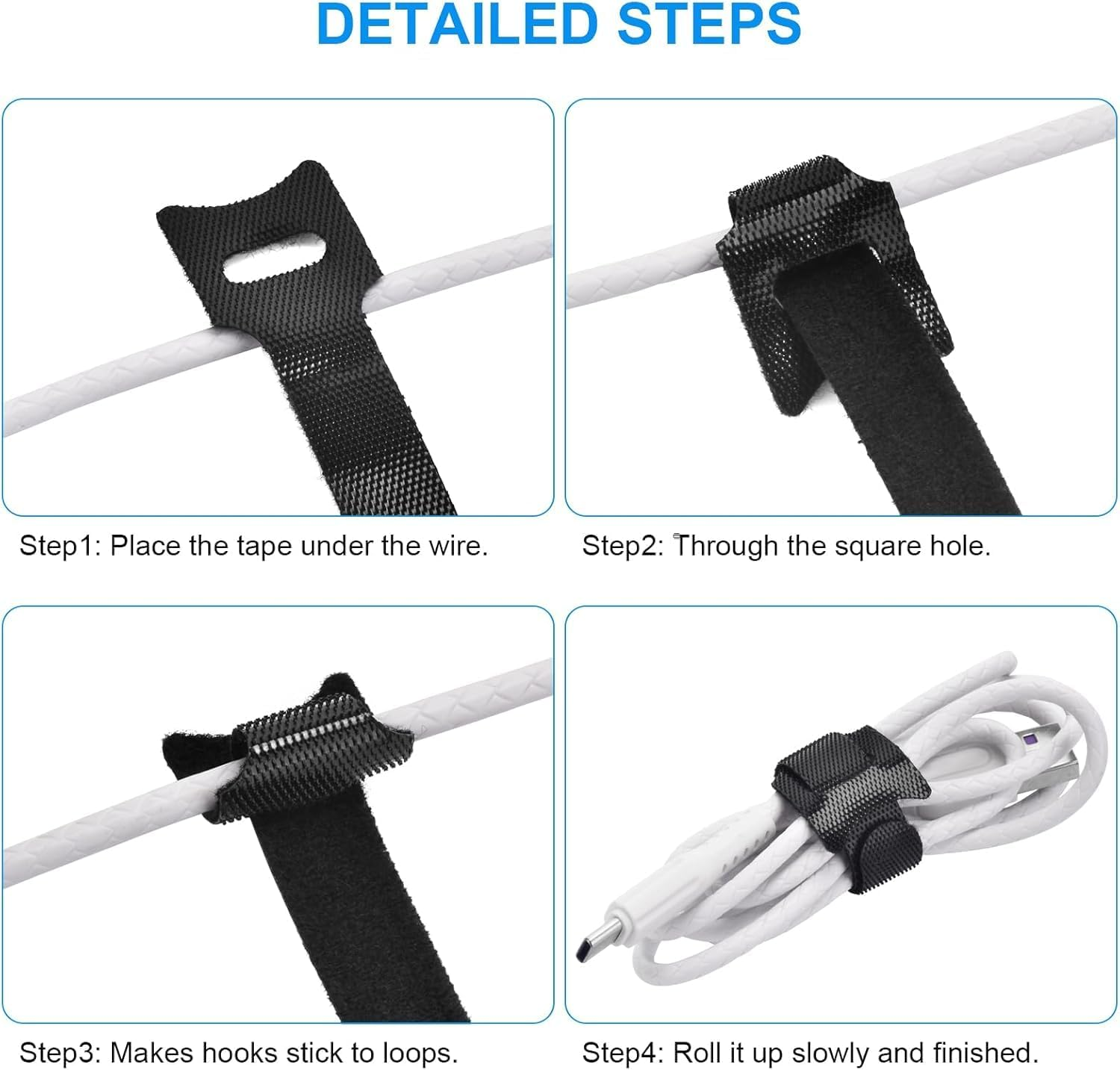 Limcryspp 6-Inch 30Pcs Reusable Cable Ties, Premium Quality Cable Management Straps for Electrical Cable & Wire Organizer (Black)