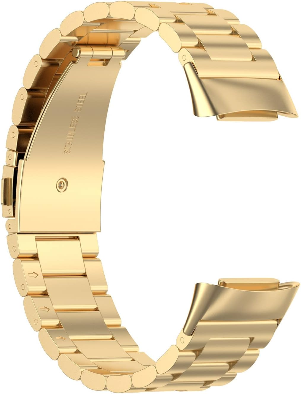 For Fitbit Charge 6 Band/Fitbit Charge 5 Band Women Men,Metal Stainless Steel Strap Replacement Wristbands image number 5