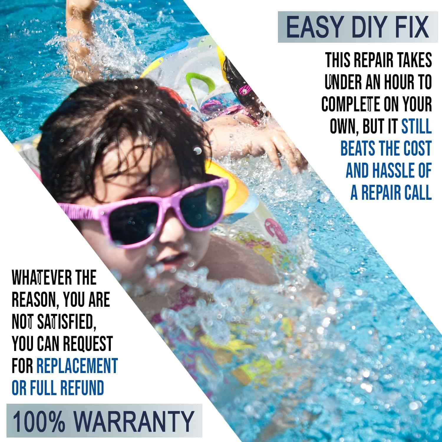 Seentech 896584000-143 Pool Cleaner Front Tire Kit with Super Hump by - Compatible with Poolvergnuegen and Hayward Phoenix Cleaners - Pool Blue Standard Back Tire (4-Pack) image number 4