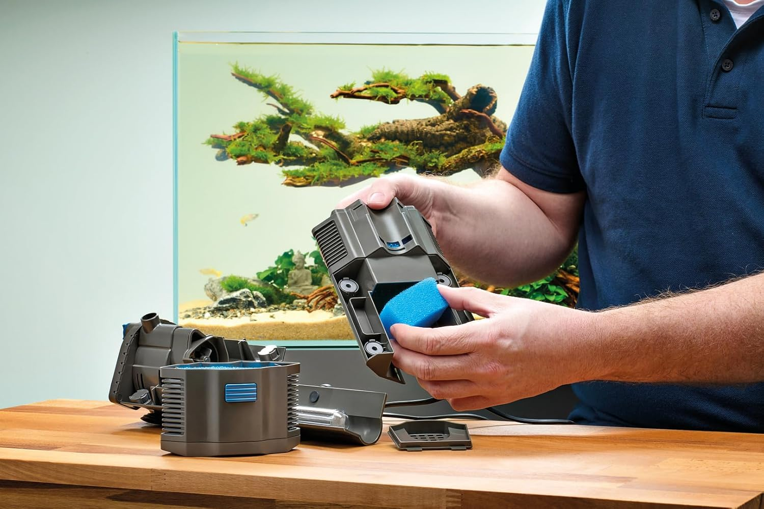 OASE Indoor Aquatics Filter Foam for Bioplus 20 Ppi Blue image number 3